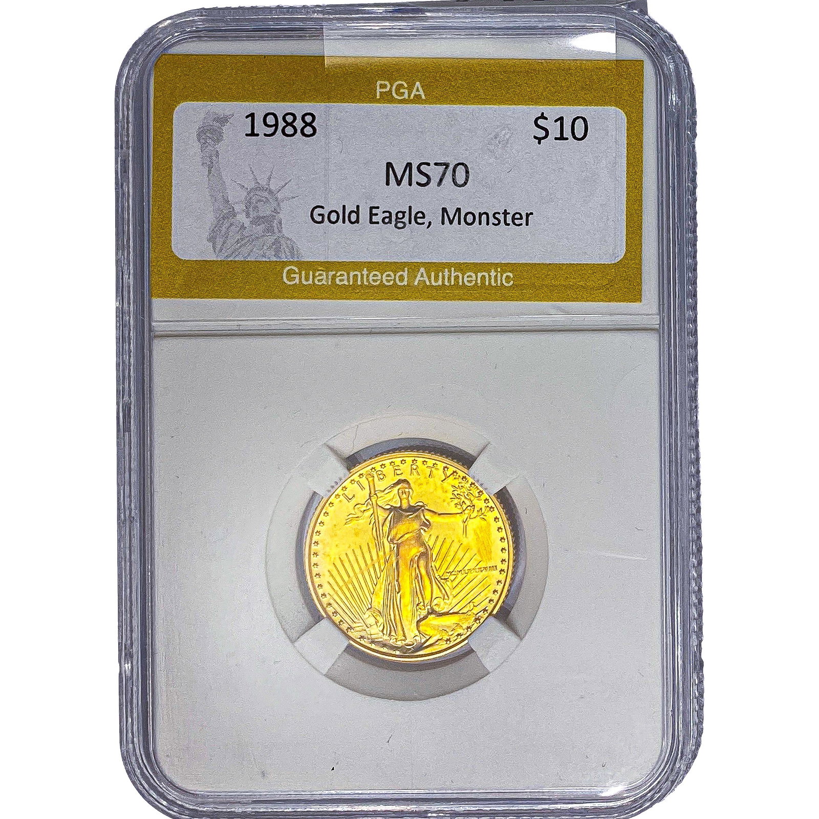 1988 1/4oz $10 Gold Eagle PGA MS70 Monster: 1988 1/4oz $10 Gold Eagle PGA MS70 Monster