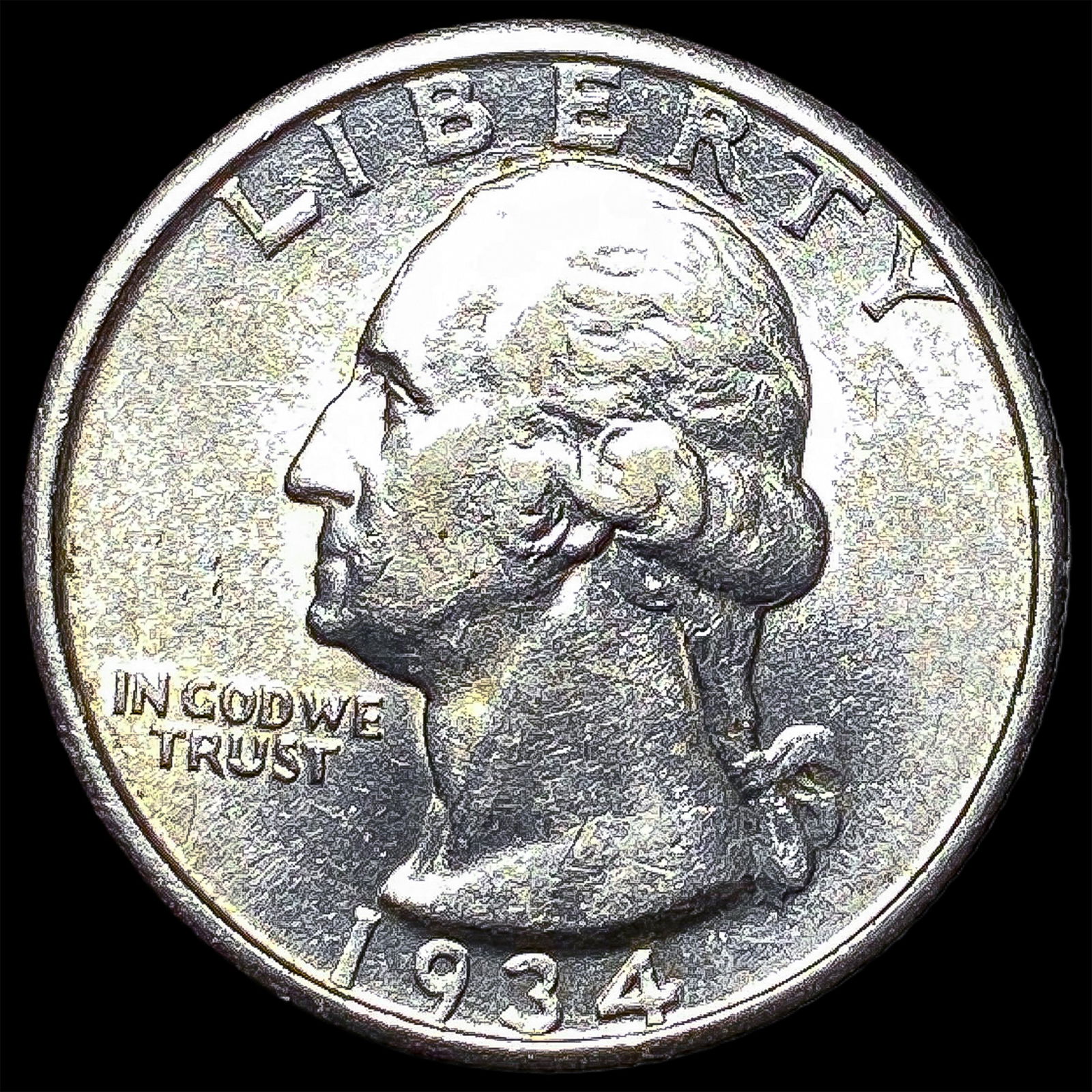 1934 Silver Washington Quarter UNCIRCULATED (1 of 2)
