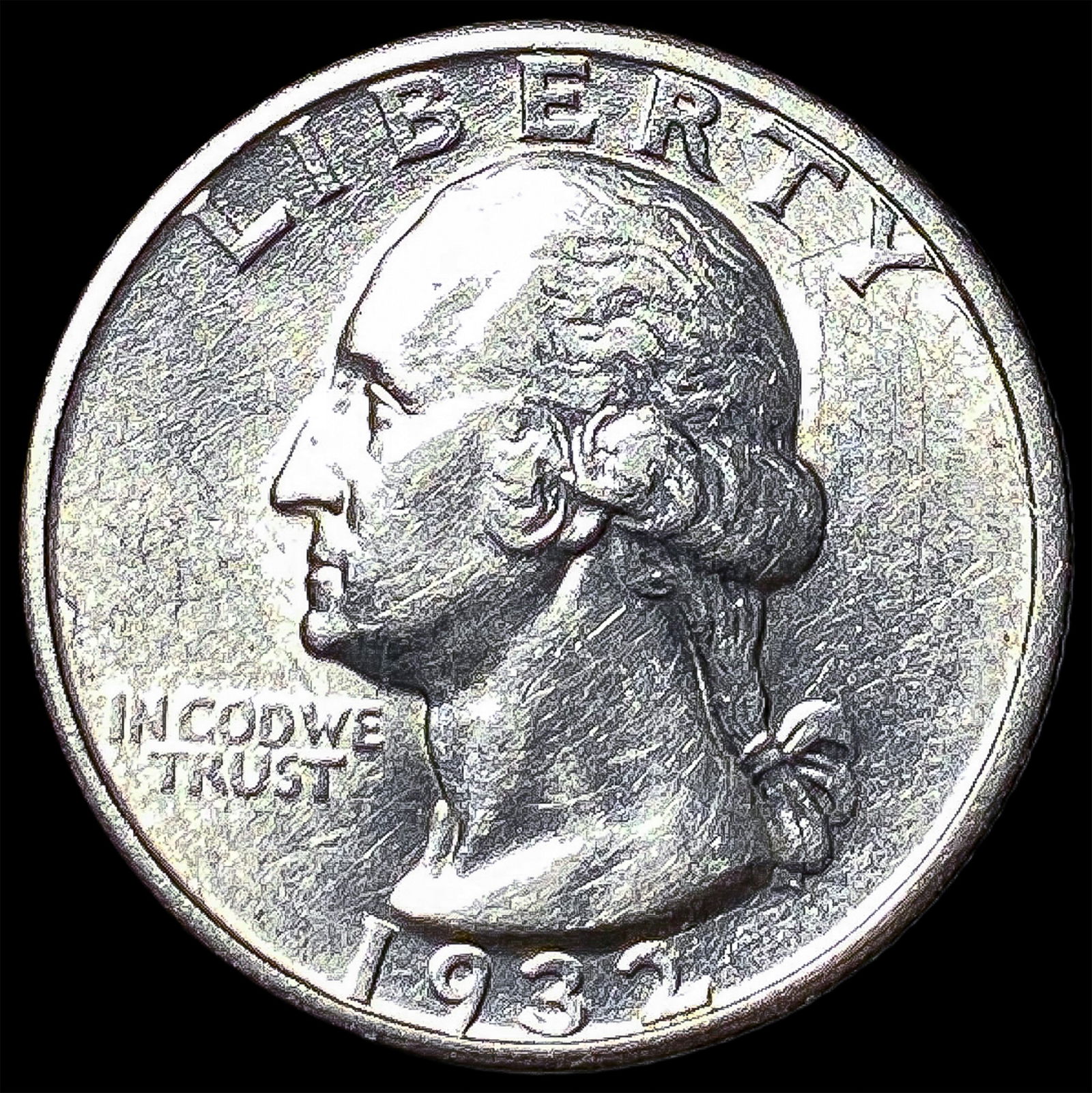 1932-S Silver Washington Quarter UNCIRCULATED (1 of 2)