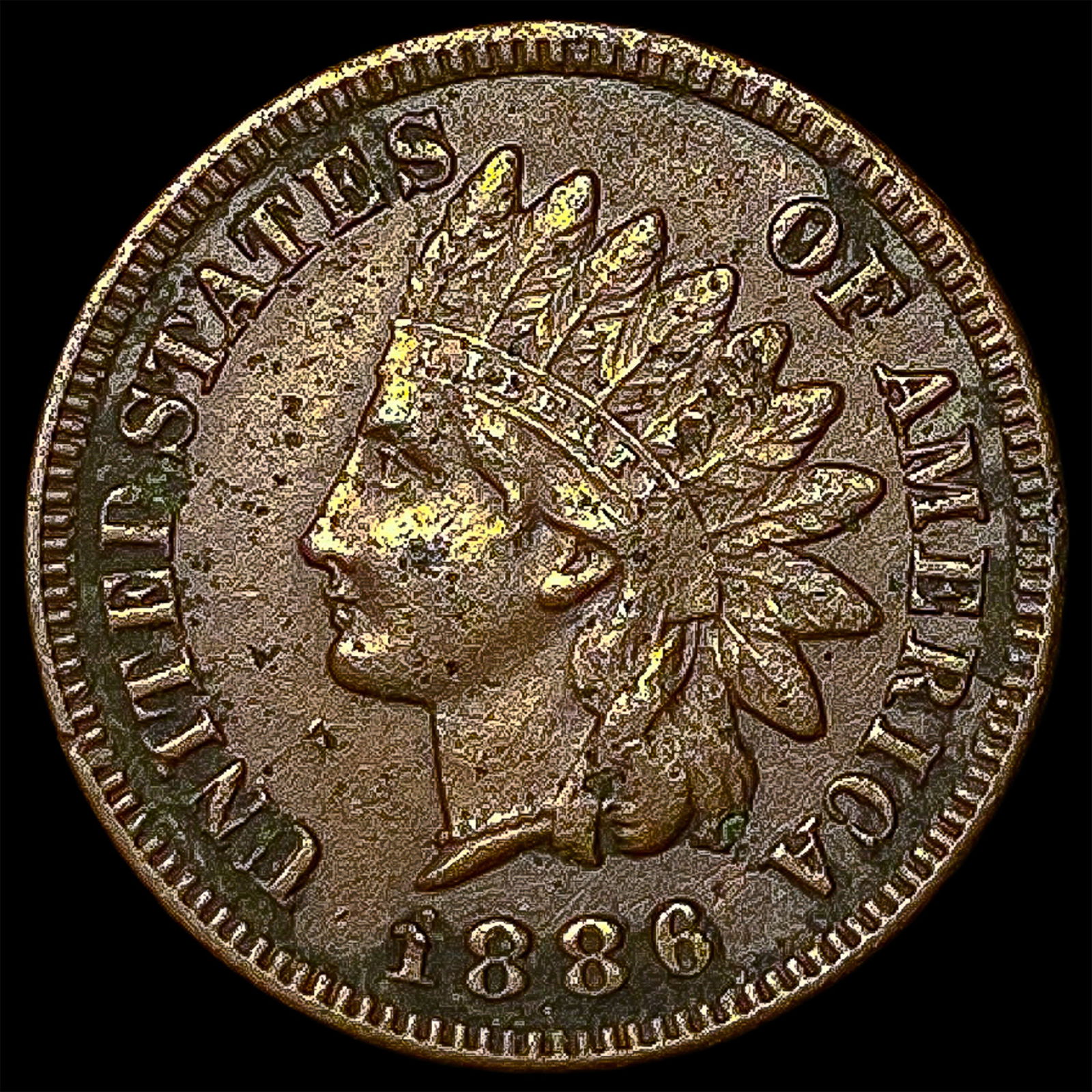 1886 Indian Head Cent NEARLY UNCIRCULATED (1 of 2)