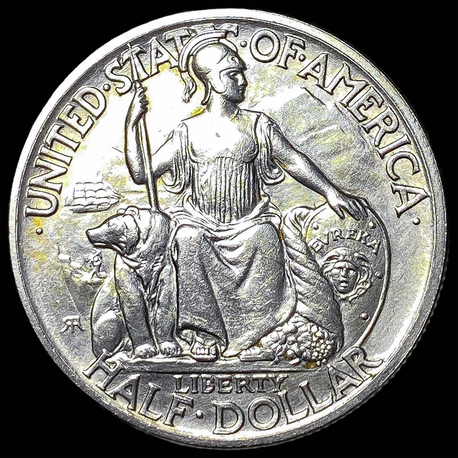 1936-D Silver San Diego Half Dollar UNCIRCULATED (1 of 2)