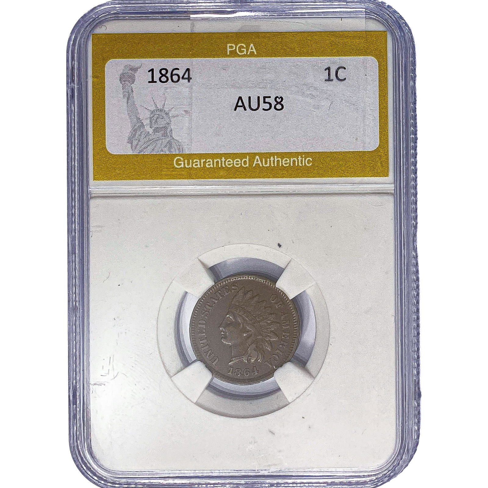 1864 Indian Head Cent PGA AU58 (1 of 2)