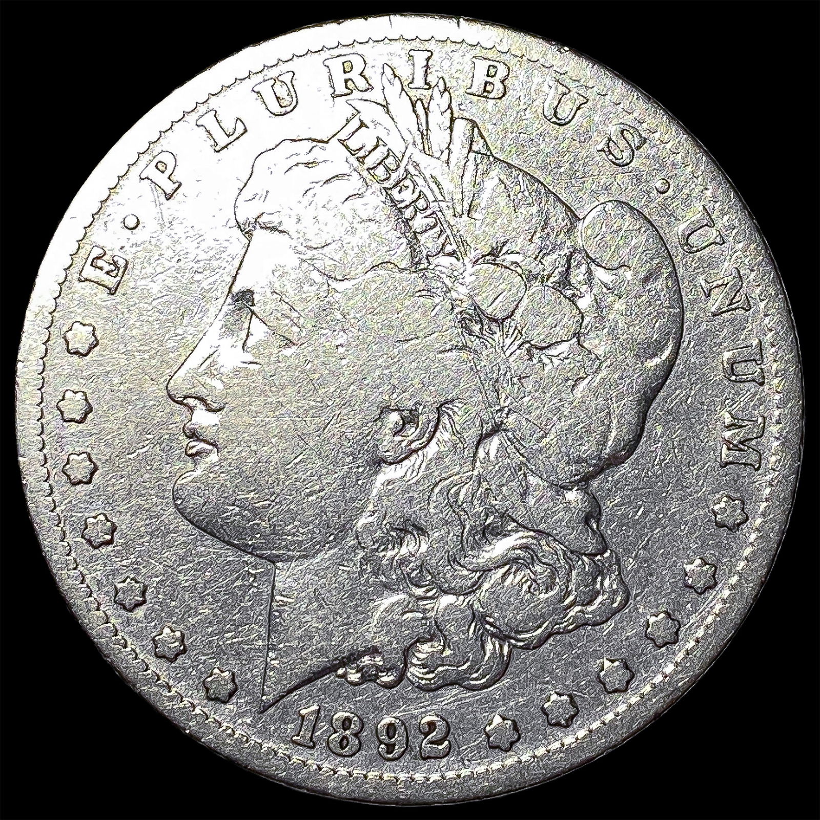 1892-S Silver Morgan Dollar NICELY CIRCULATED: 1892-S Silver Morgan Dollar NICELY CIRCULATED