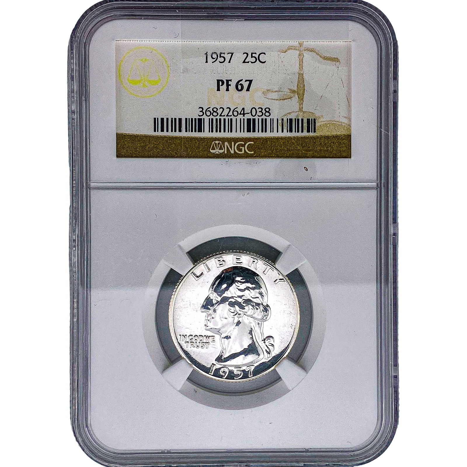 1957 Washington Silver Quarter NGC PF67 (1 of 2)