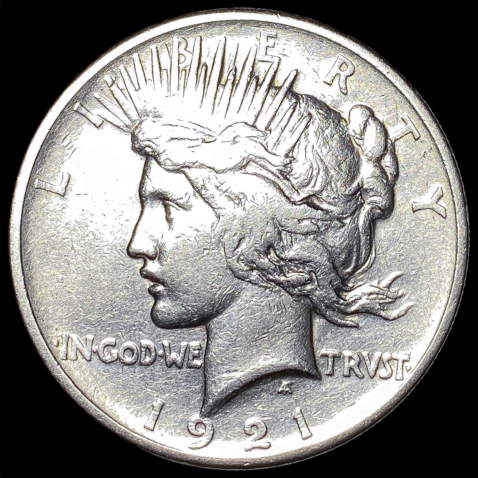 1921 Silver Peace Dollar CLOSELY UNCIRCULATED: 1921 Silver Peace Dollar CLOSELY UNCIRCULATED