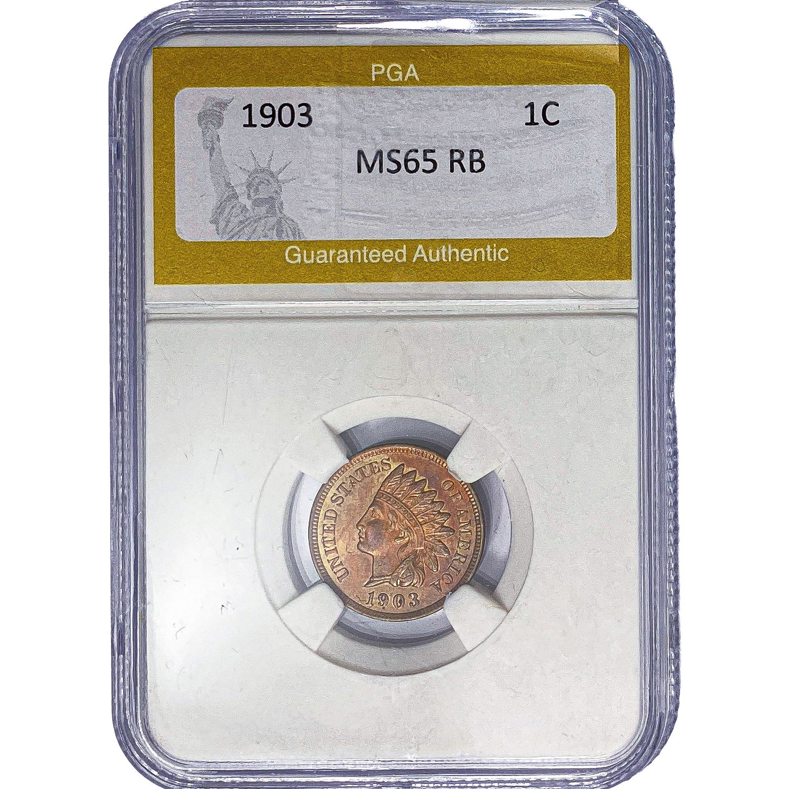 1903 Indian Head Cent PGA MS65 RB (1 of 2)