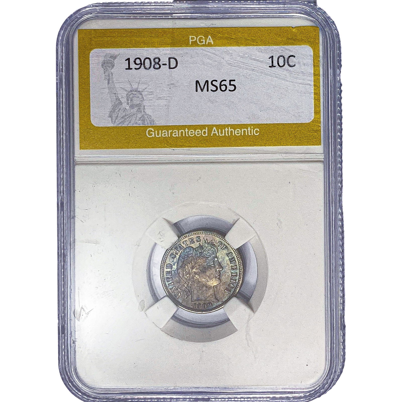 1908-D Barber Dime PGA MS65 (1 of 2)