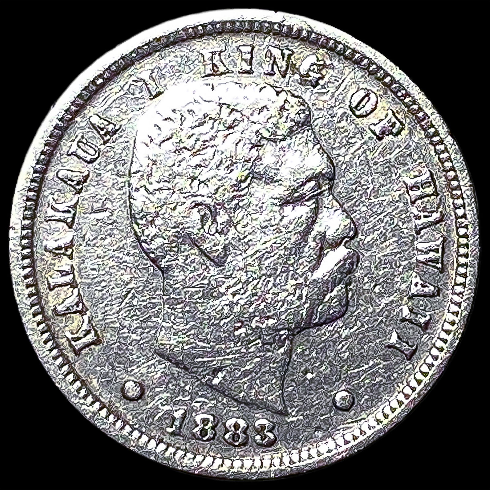 1883 Hawaii Silver Dime NEARLY UNCIRCULATED (1 of 2)