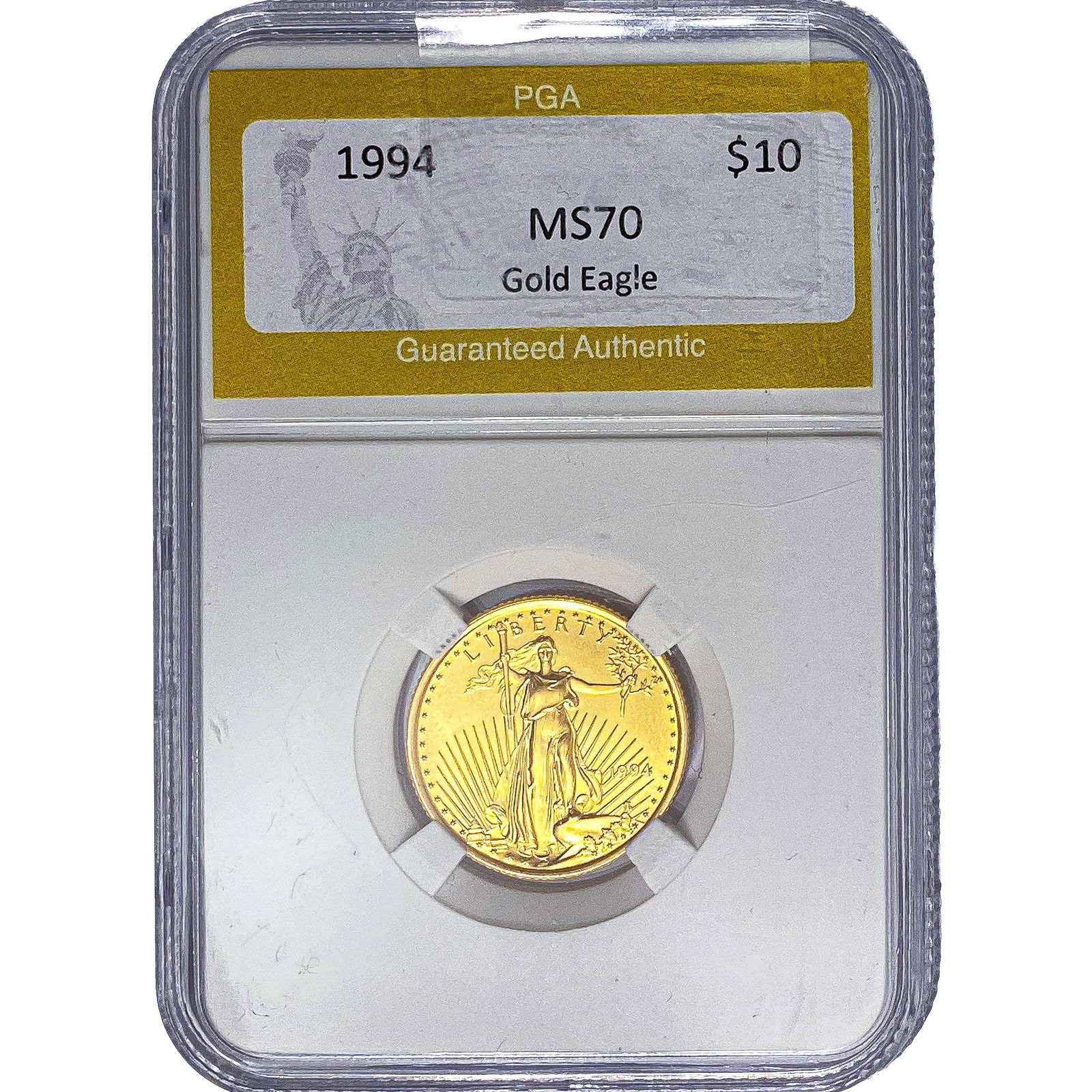 1994 1/4oz $10 Gold Eagle PGA MS70 (1 of 2)
