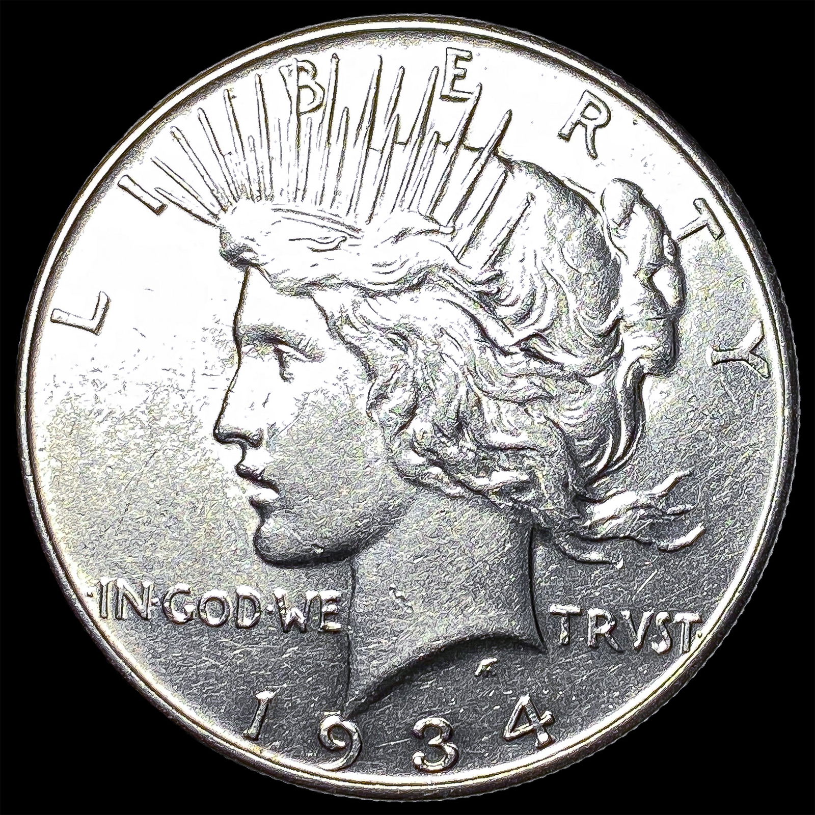 1934 Peace Silver Dollar CLOSELY UNCIRCULATED (1 of 2)