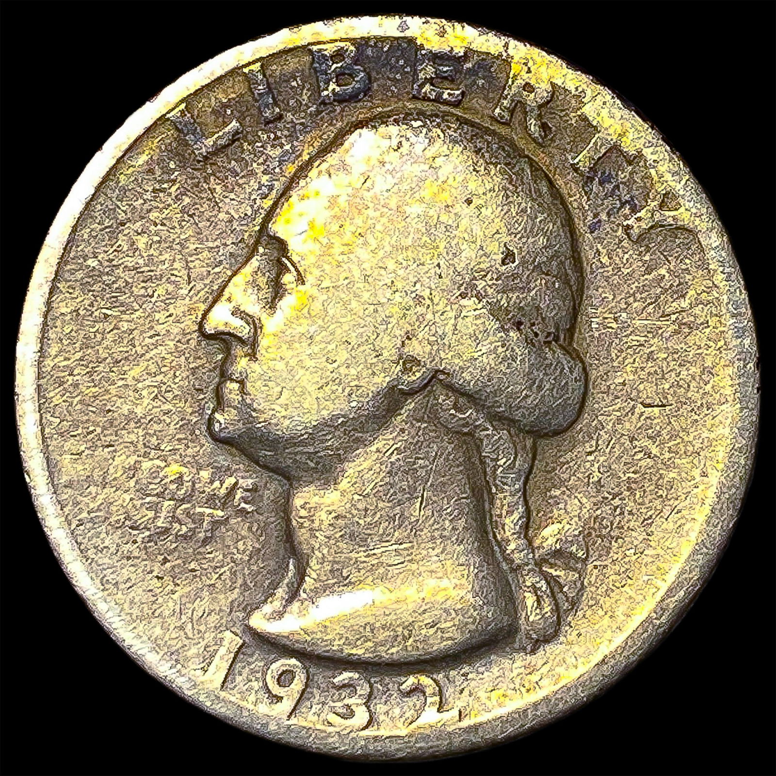 1932-D Silver Washington Quarter NICELY CIRCULATED (1 of 2)