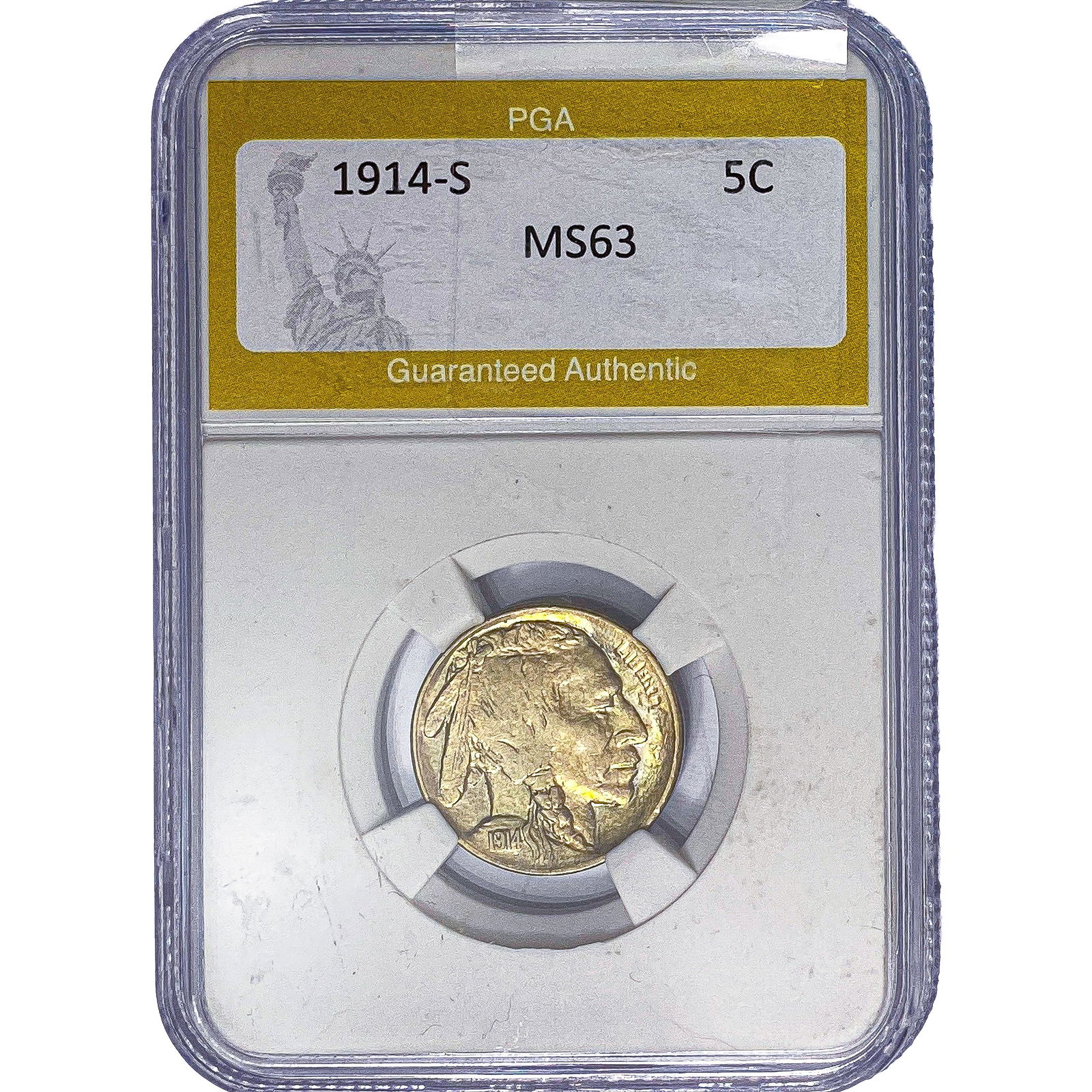 1914-S Buffalo Nickel PGA MS63 (1 of 2)