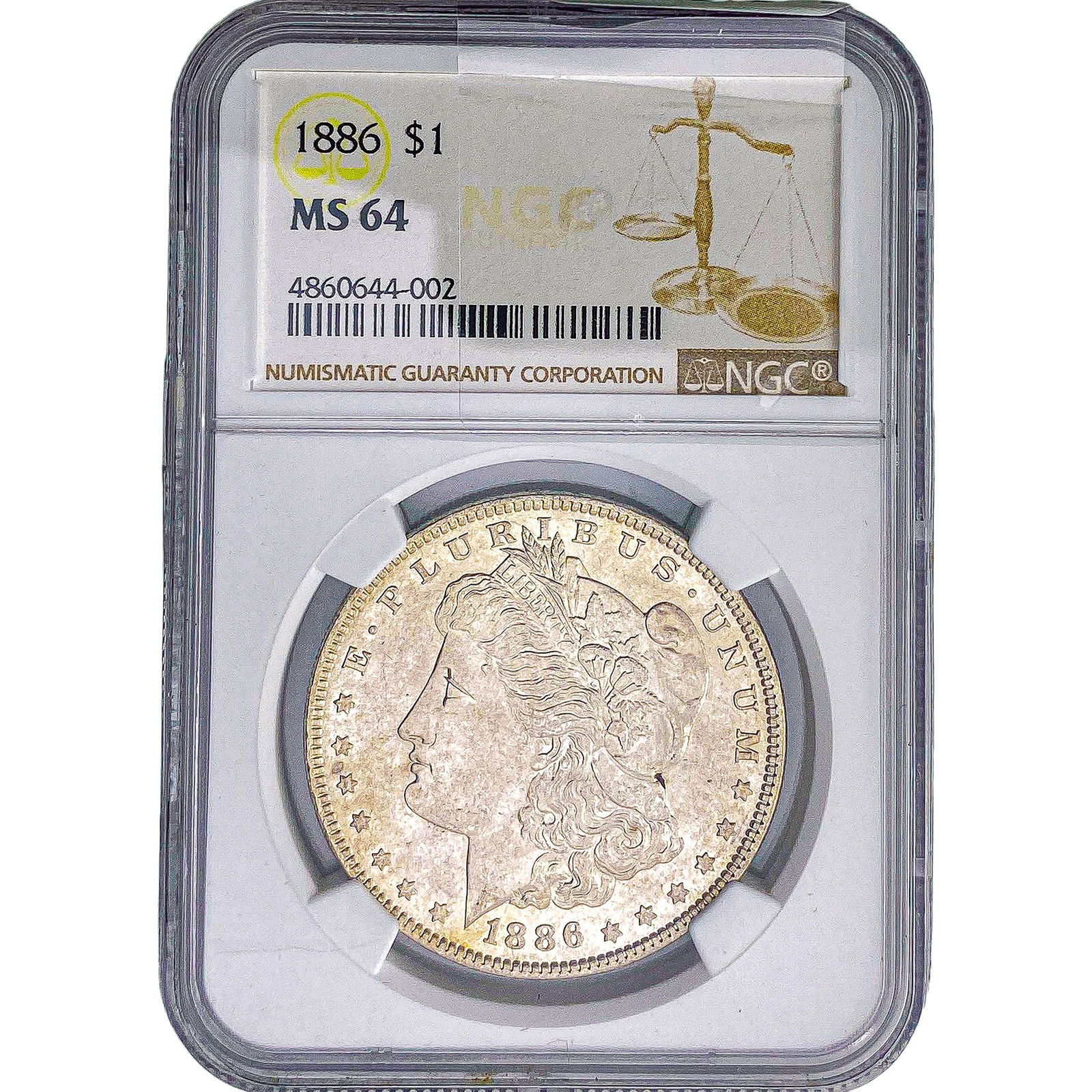 1886 Morgan Silver Dollar NGC MS64 (1 of 2)