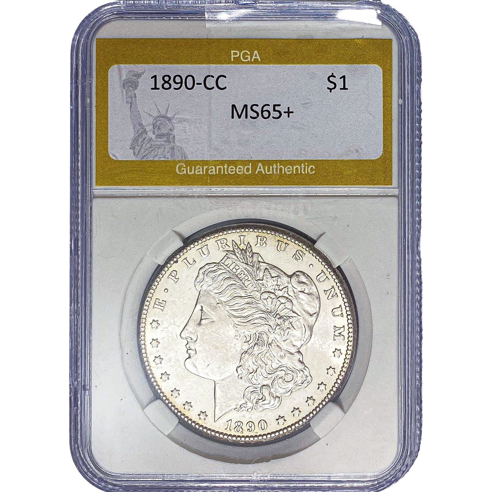 1890-CC Morgan Silver Dollar PGA MS65+ (1 of 2)