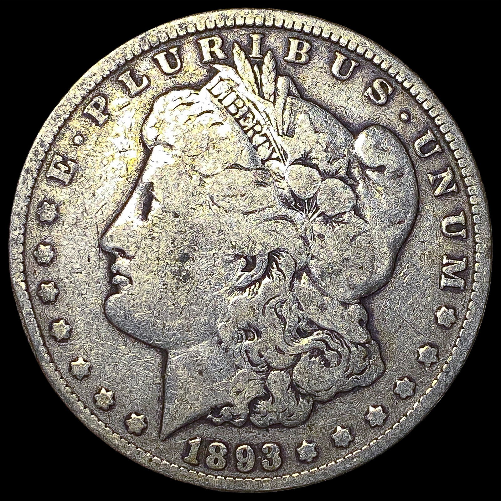 1893-CC Silver Morgan Dollar NICELY CIRCULATED (1 of 2)
