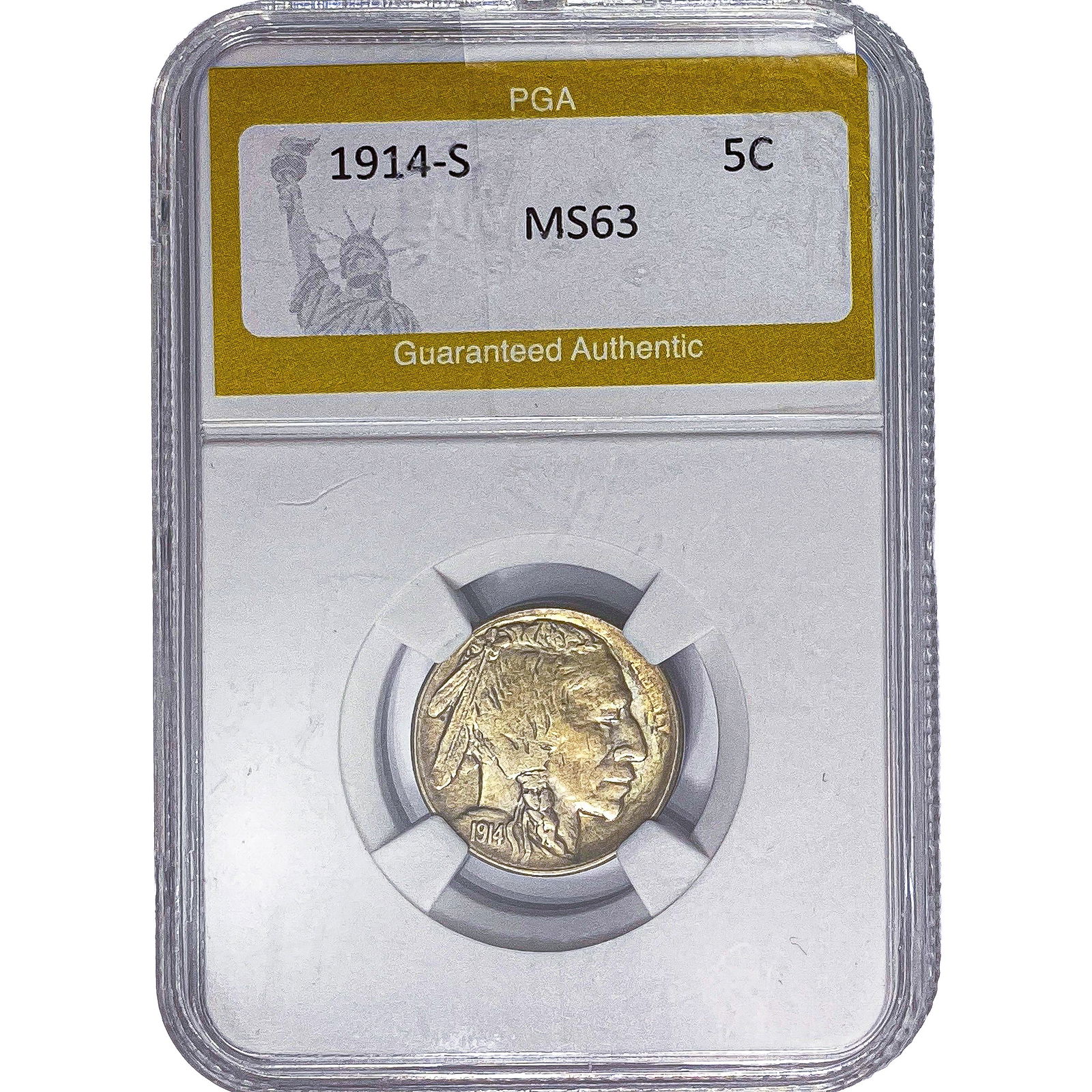 1914-S Buffalo Nickel PGA MS63 (1 of 2)