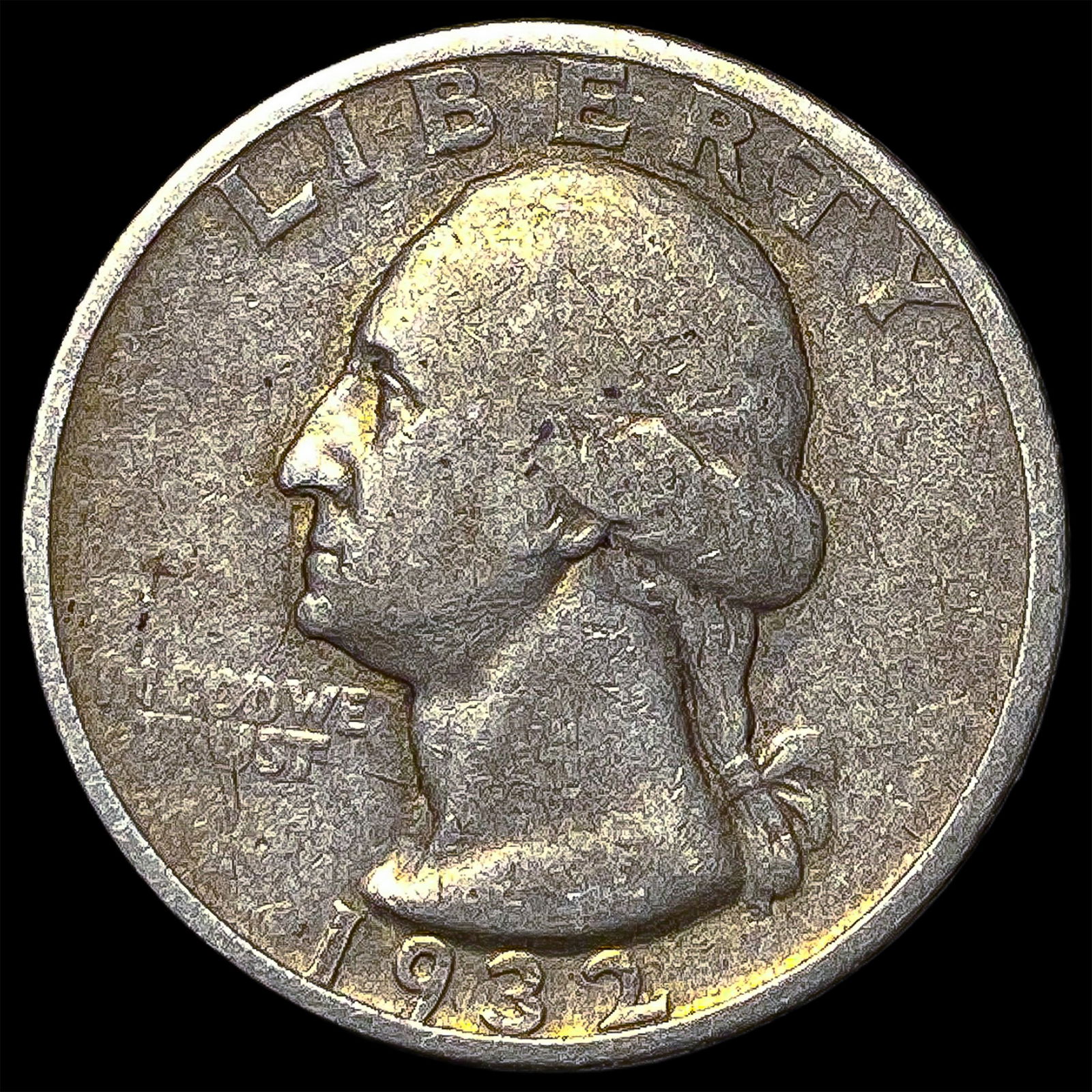 1932-S Silver Washington Quarter NEARLY UNCIRCULATED (1 of 2)