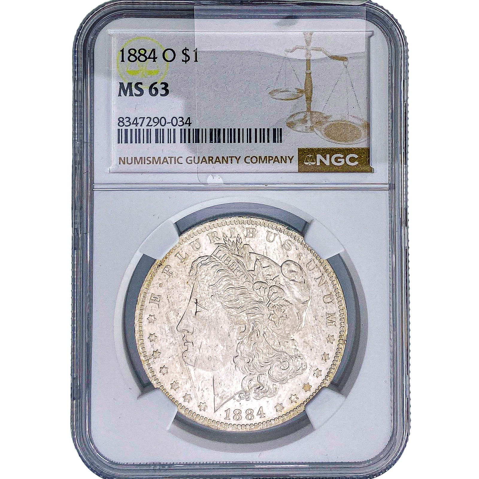 1884-O Morgan Silver Dollar NGC MS63 (1 of 2)