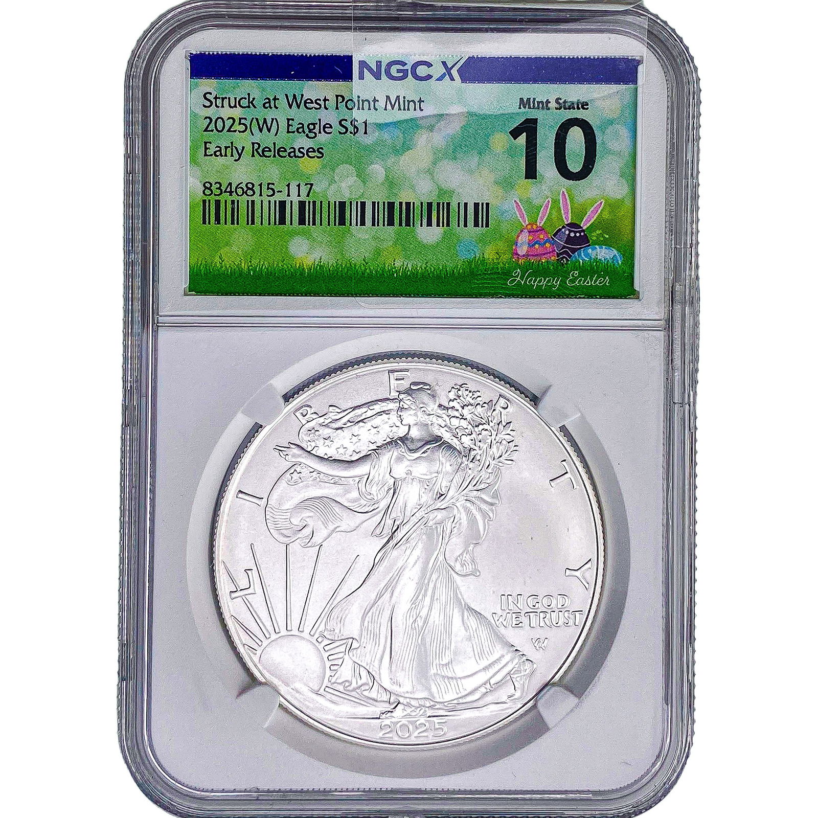 2025-W Silver Eagle NGC MS10 Early Releases: 2025-W Silver Eagle NGC MS10 Early Releases
