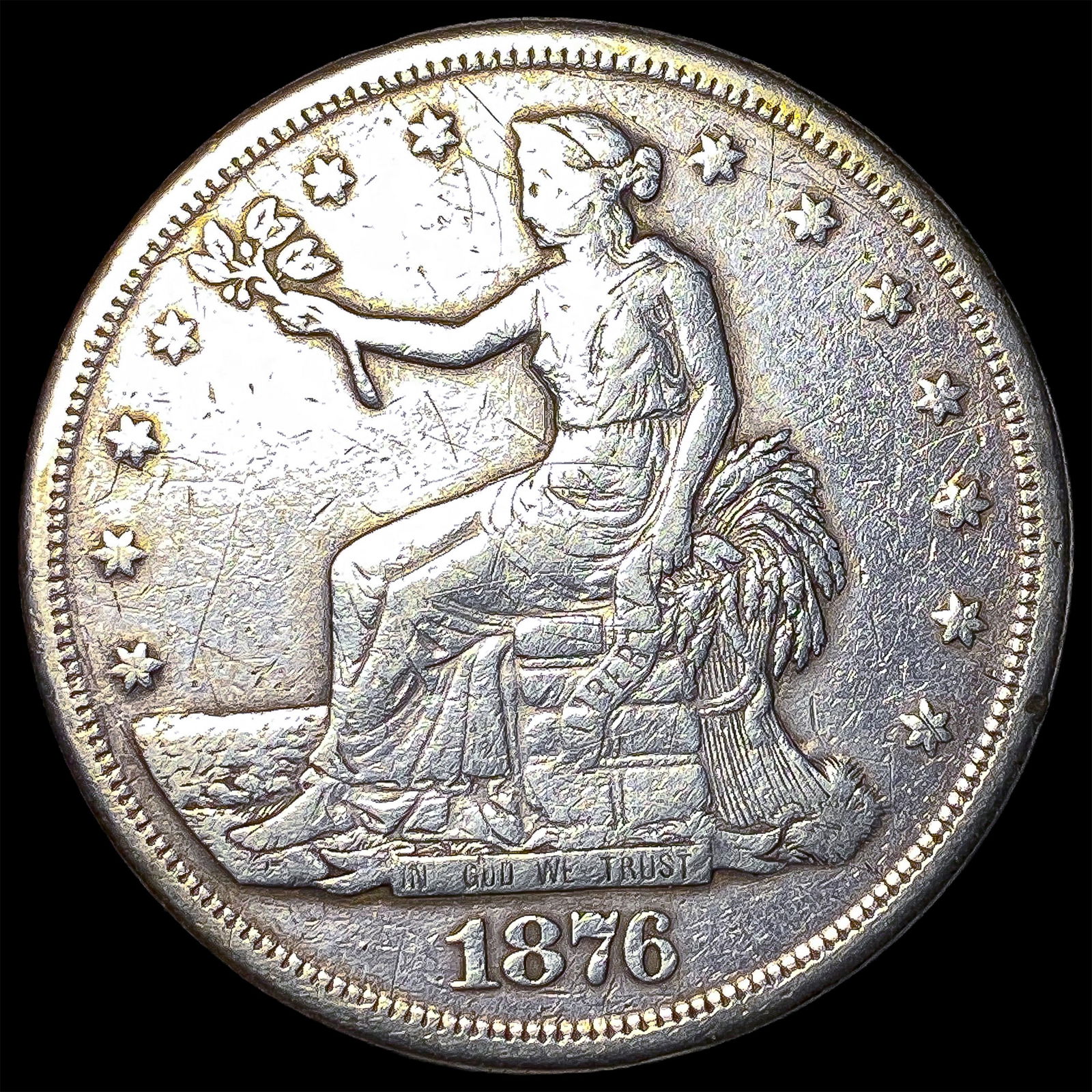 1876-S Silver Trade Dollar HIGH GRADE: 1876-S Silver Trade Dollar HIGH GRADE