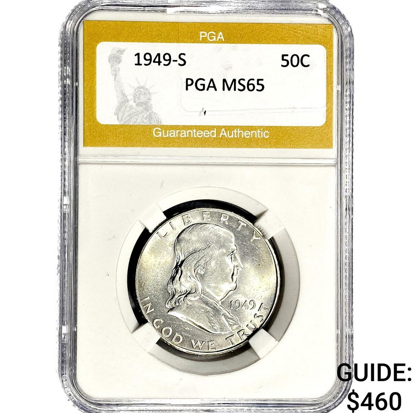 1949 Franklin Half Dollar PGA MS65 (1 of 2)