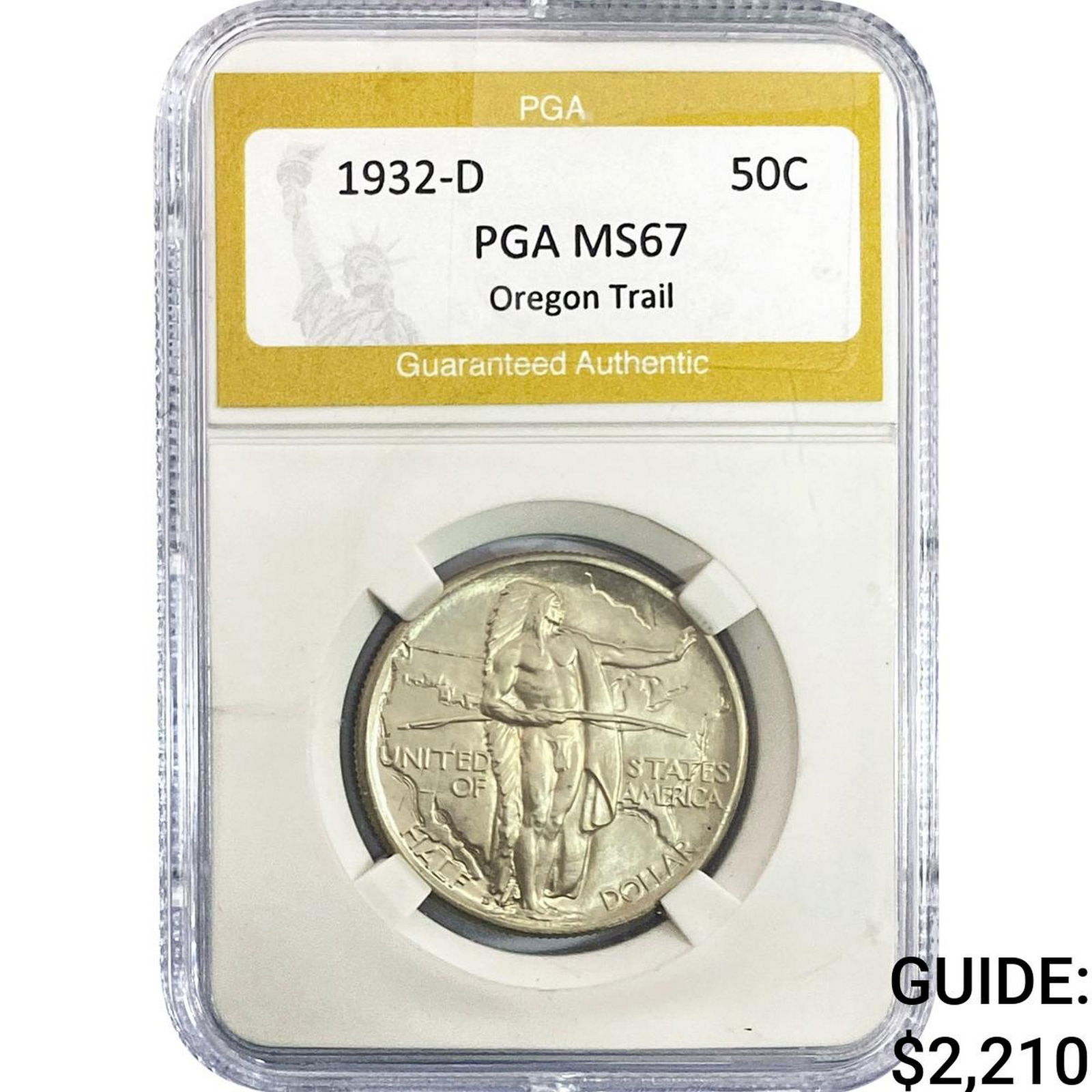 1932-D Oregon Trail Half Dollar PGA MS67 (1 of 2)