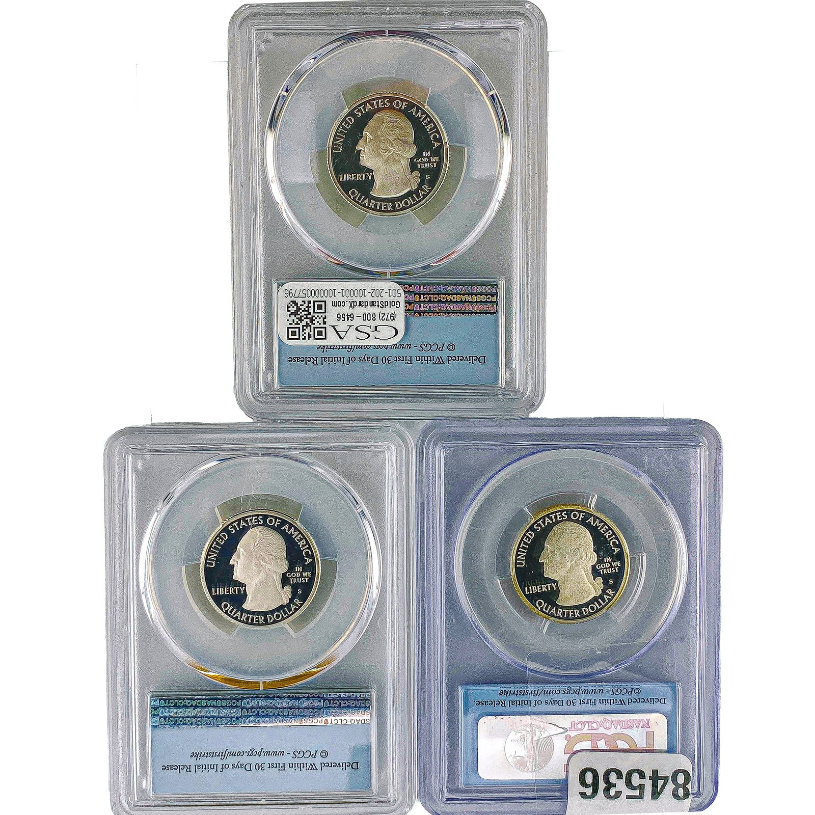 [3Coins] 2012-S,2019-S 25C EI Yunque NP,San Antonio,Lowell PCGS PR70 DCAM (1 of 2)