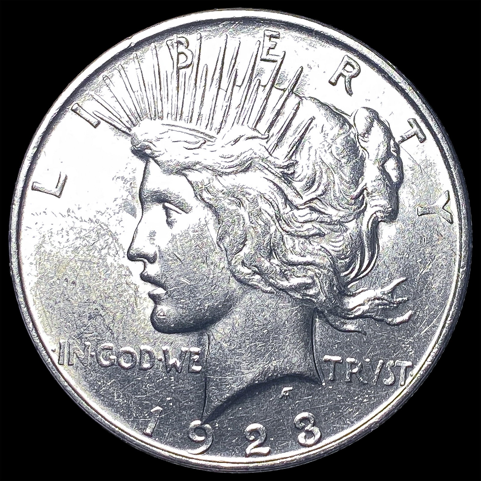 1923-D Silver Peace Dollar UNCIRCULATED: 1923-D Silver Peace Dollar UNCIRCULATED