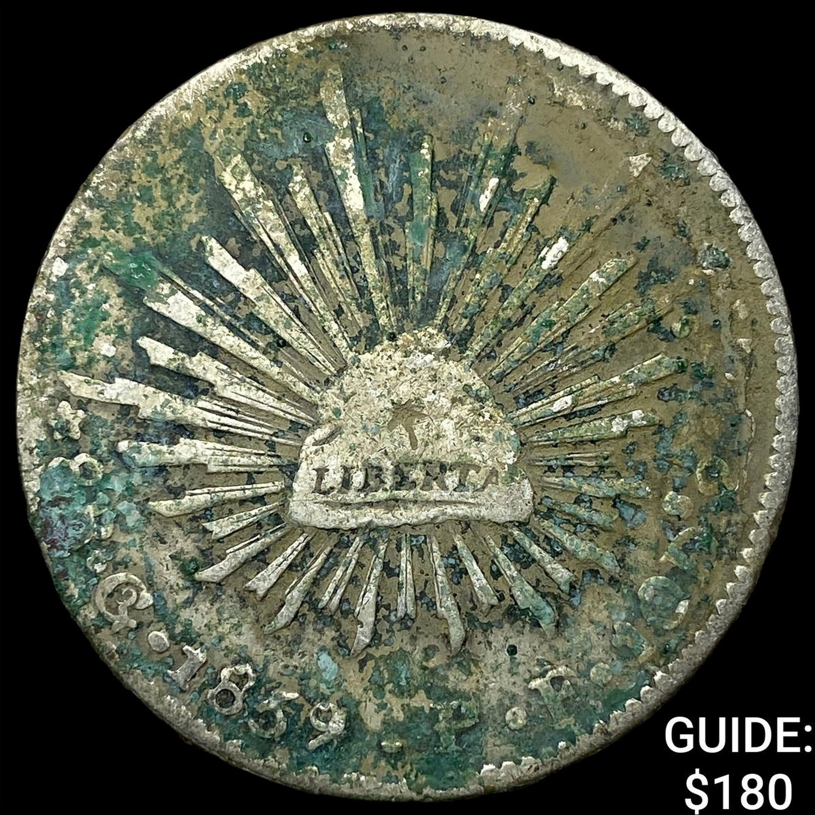 1869 Mexico Silver 8 Reales NEARLY UNCIRCULATED: 1869 Mexico Silver 8 Reales NEARLY UNCIRCULATED