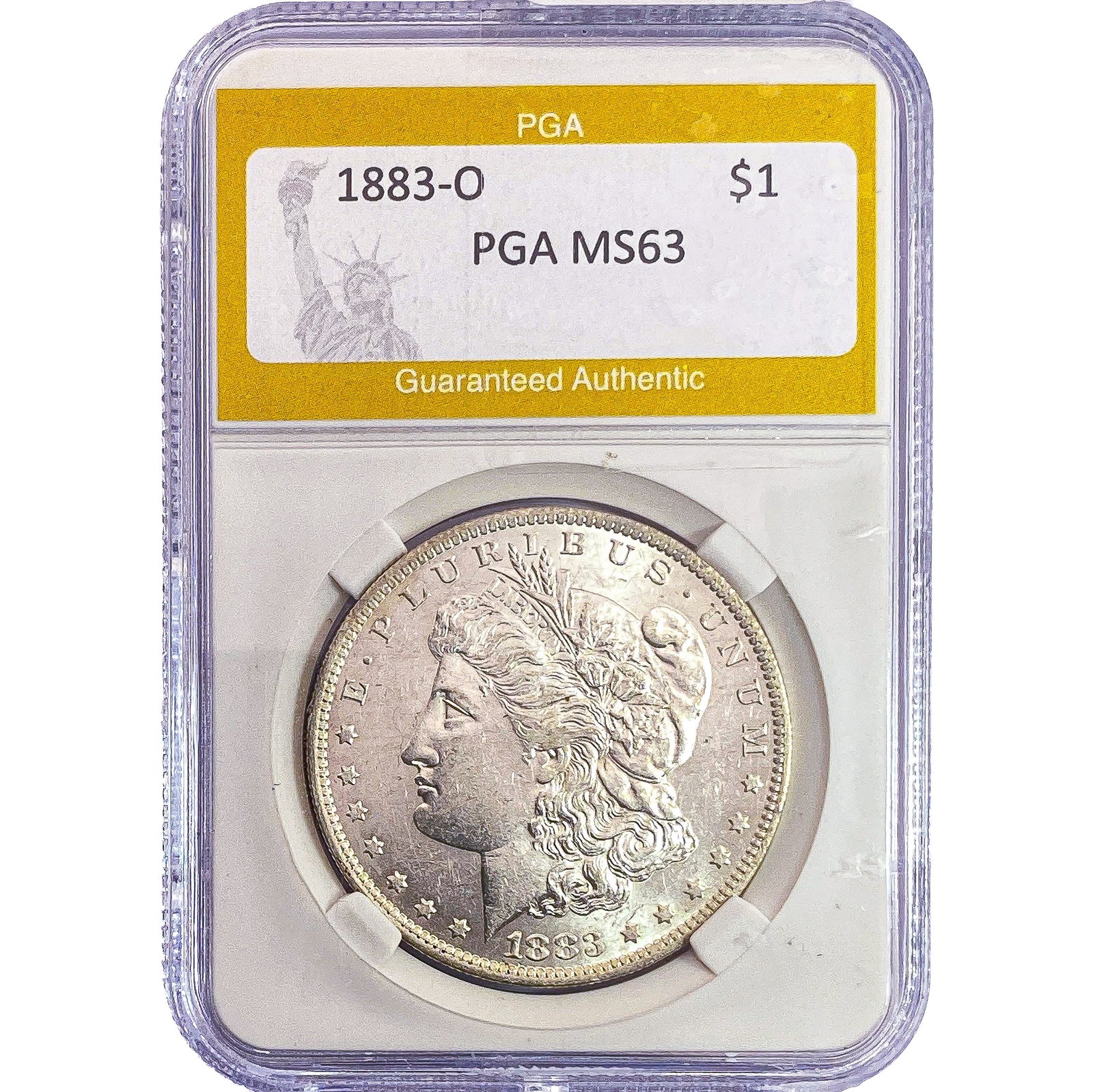1883-O Morgan Silver Dollar PGA MS63: 1883-O Morgan Silver Dollar PGA MS63