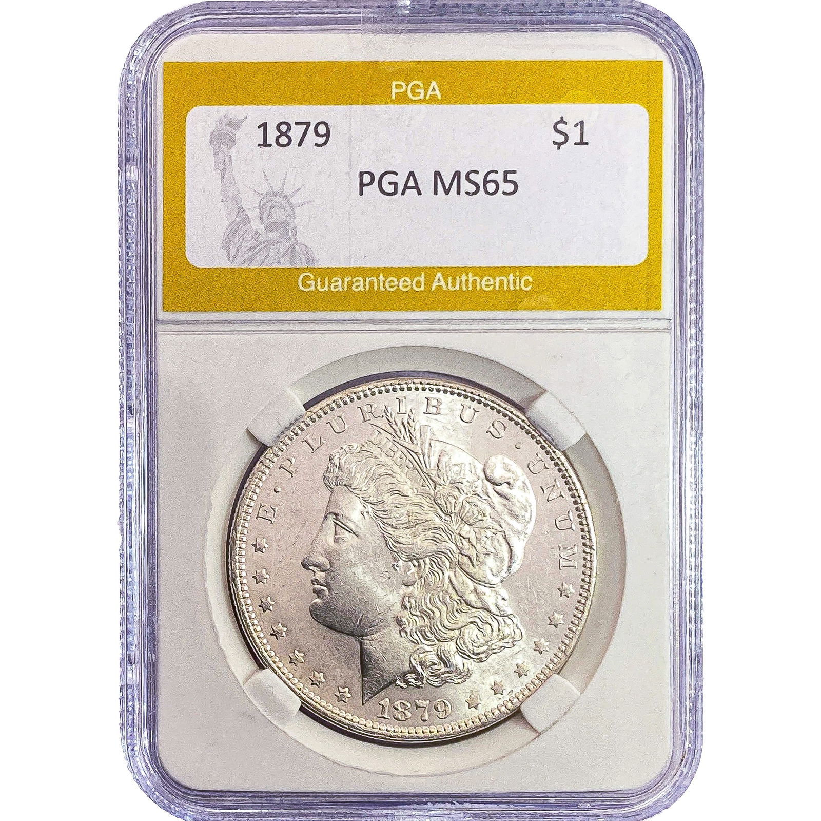 1879 Morgan Silver Dollar PGA MS65: 1879 Morgan Silver Dollar PGA MS65