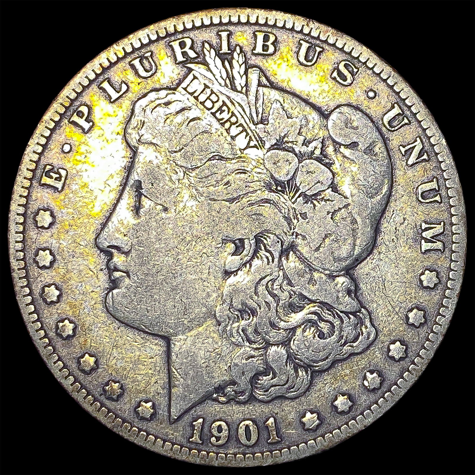 1901-O Silver Morgan Dollar ABOUT UNCIRCULATED (1 of 2)