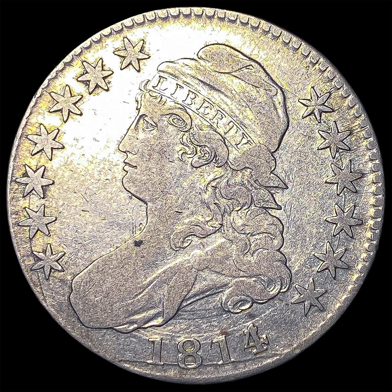 1814 Capped Bust Half Dollar LIGHTLY CIRCULATED (1 of 2)