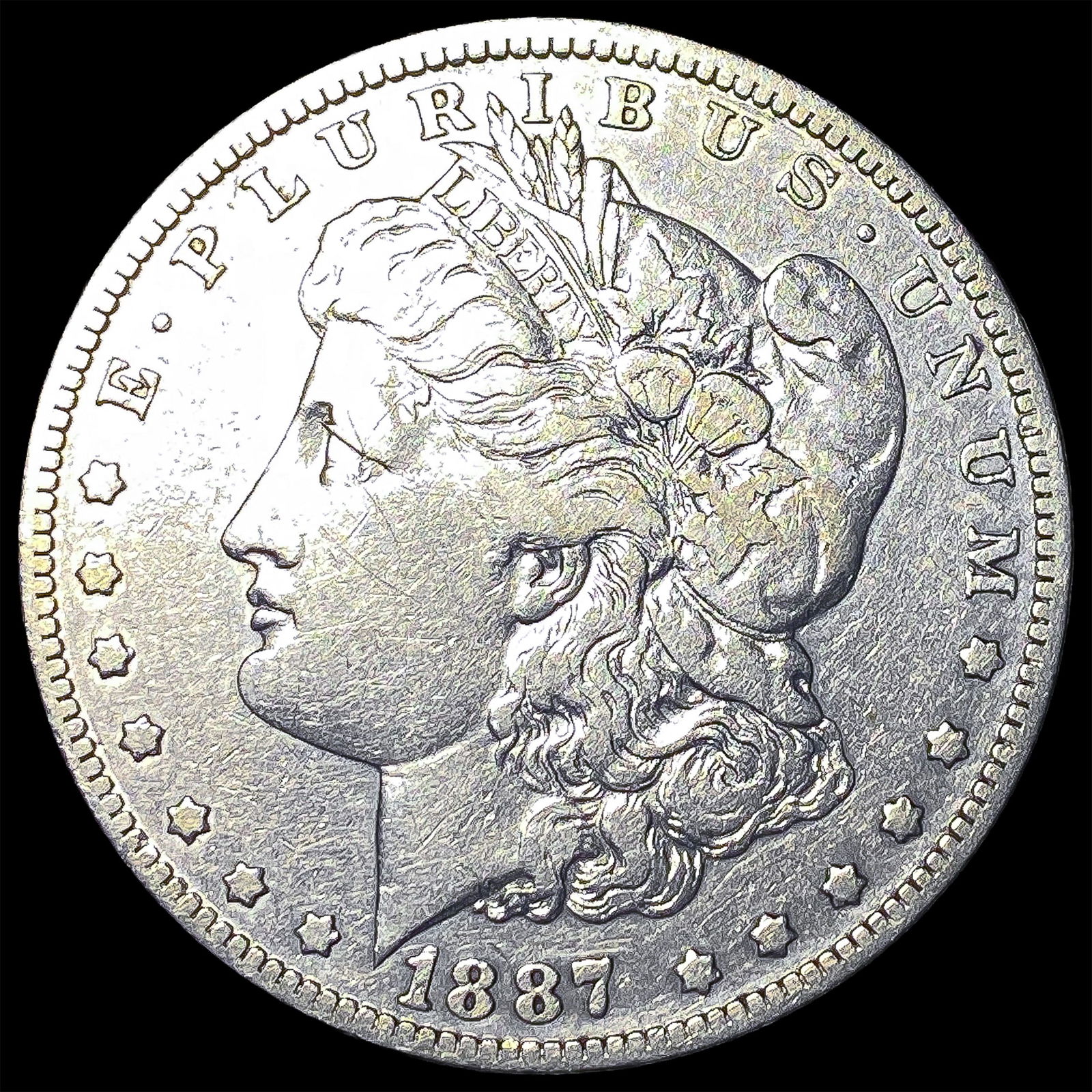 1887-O Silver Morgan Dollar NEARLY UNCIRCULATED: 1887-O Silver Morgan Dollar NEARLY UNCIRCULATED