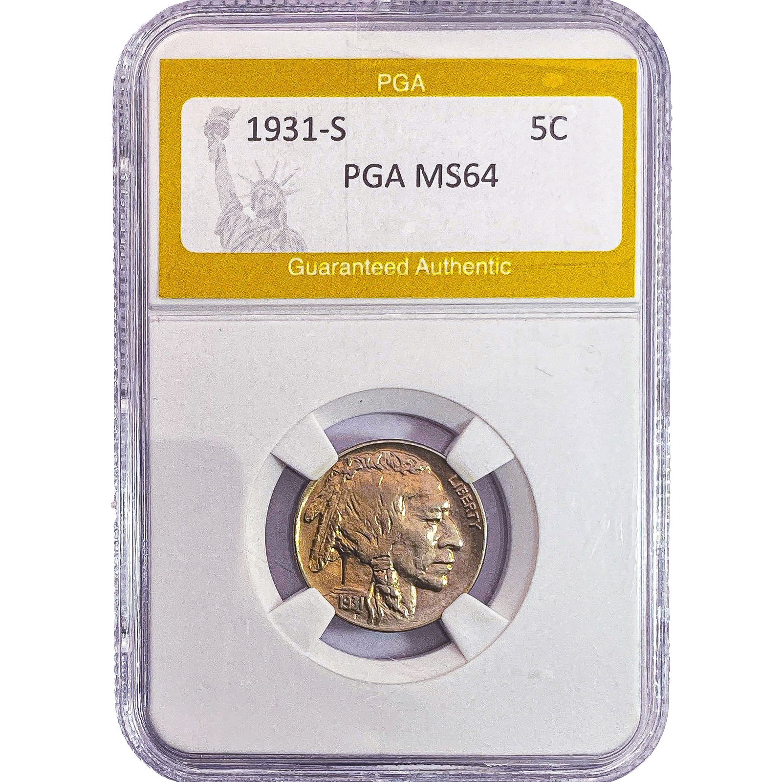 1931-S Buffalo Nickel PGA MS64 (1 of 2)