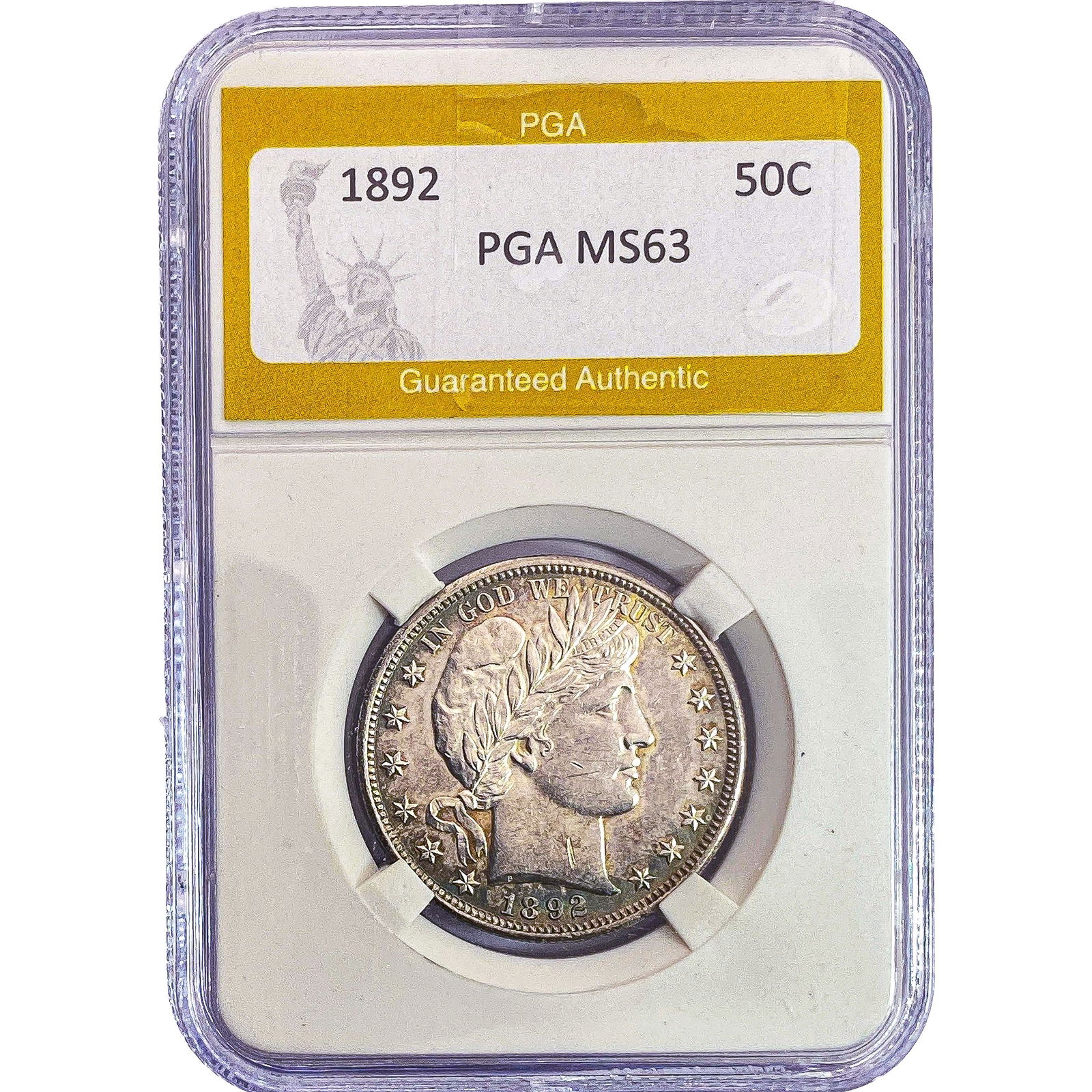 1892 Barber Half Dollar PGA MS63 (1 of 2)