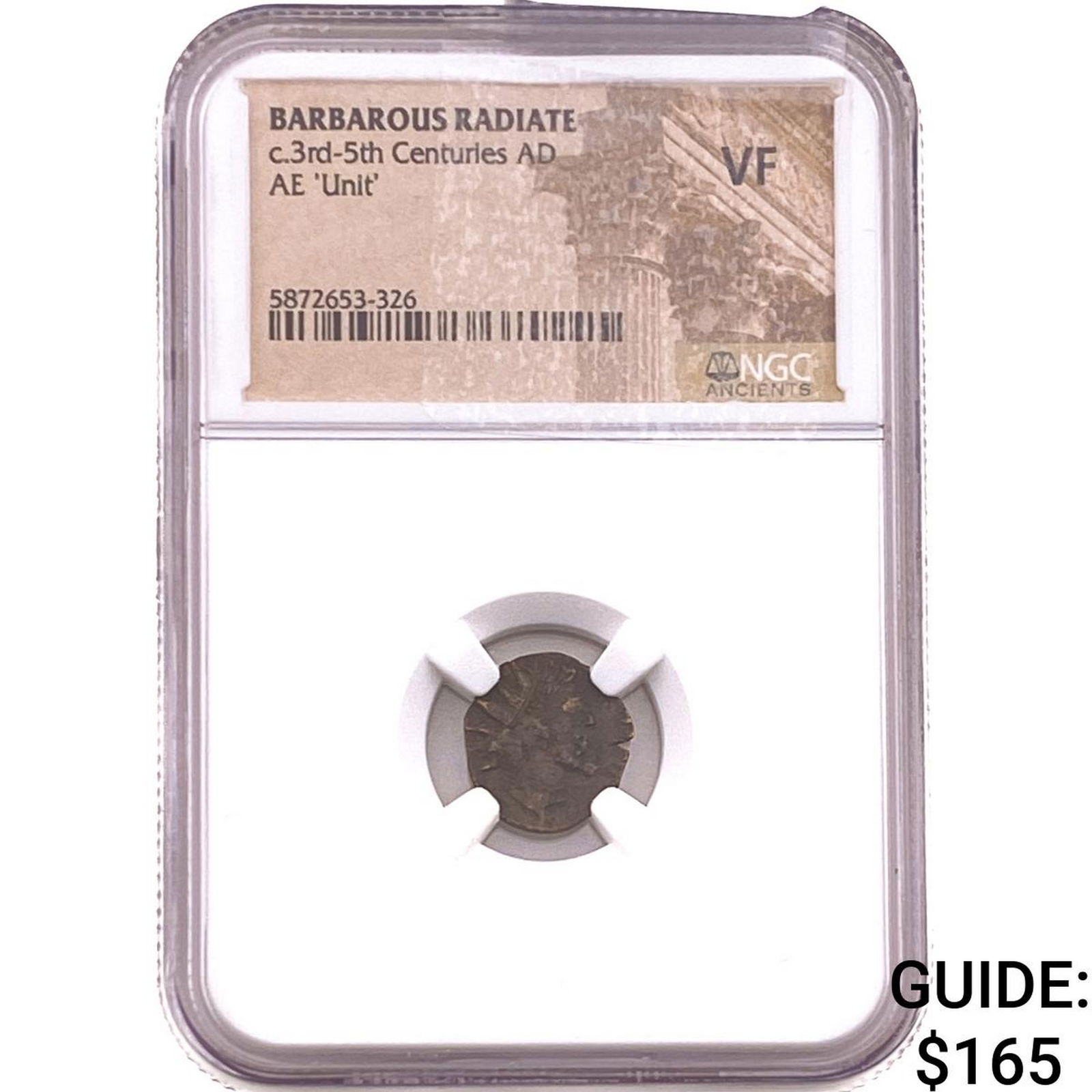 Barbarous Radiate 3rd-5th Cent AD Bronze Unit VF: Barbarous Radiate 3rd-5th Cent AD Bronze Unit VF