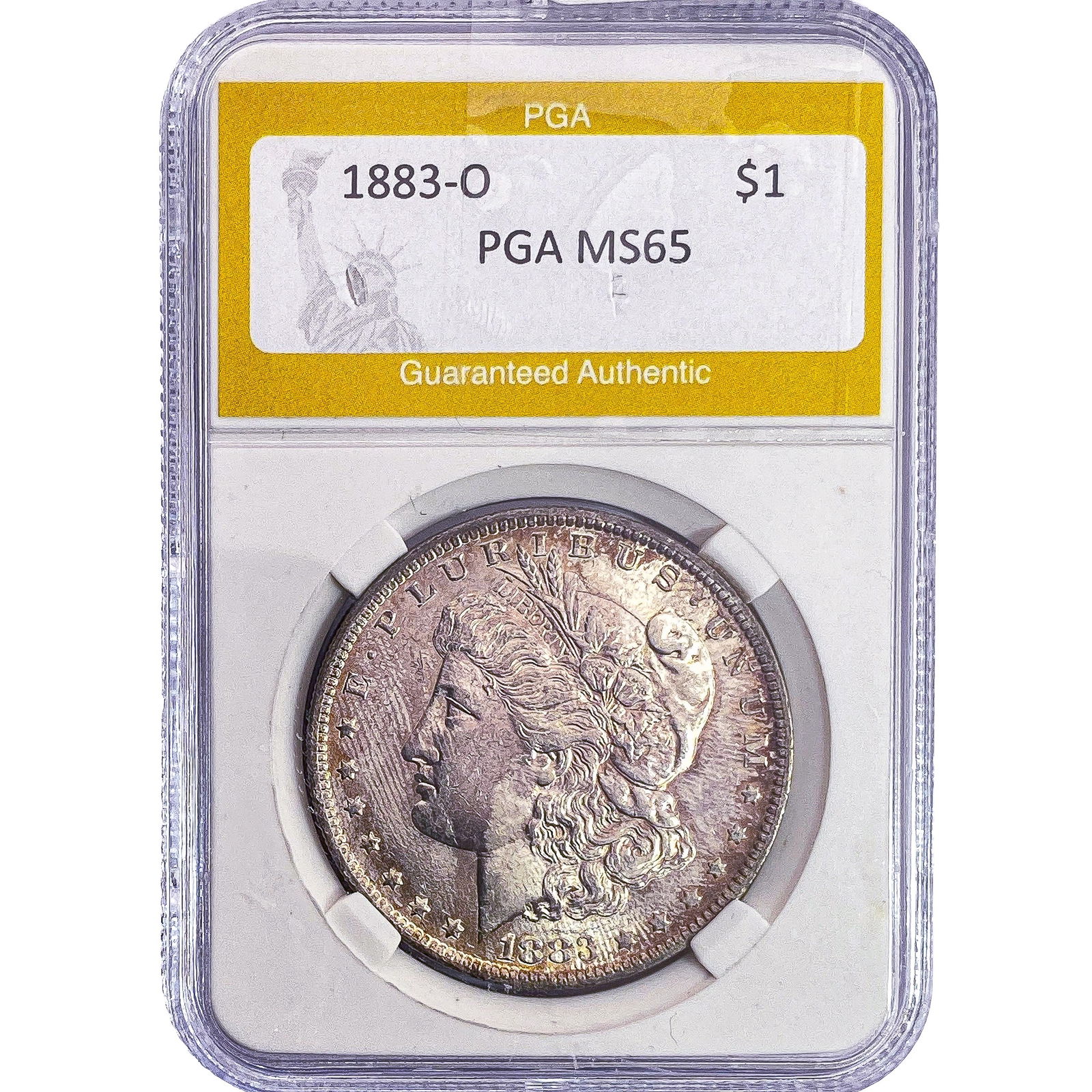 1883-O Morgan Silver Dollar PGA MS65: 1883-O Morgan Silver Dollar PGA MS65