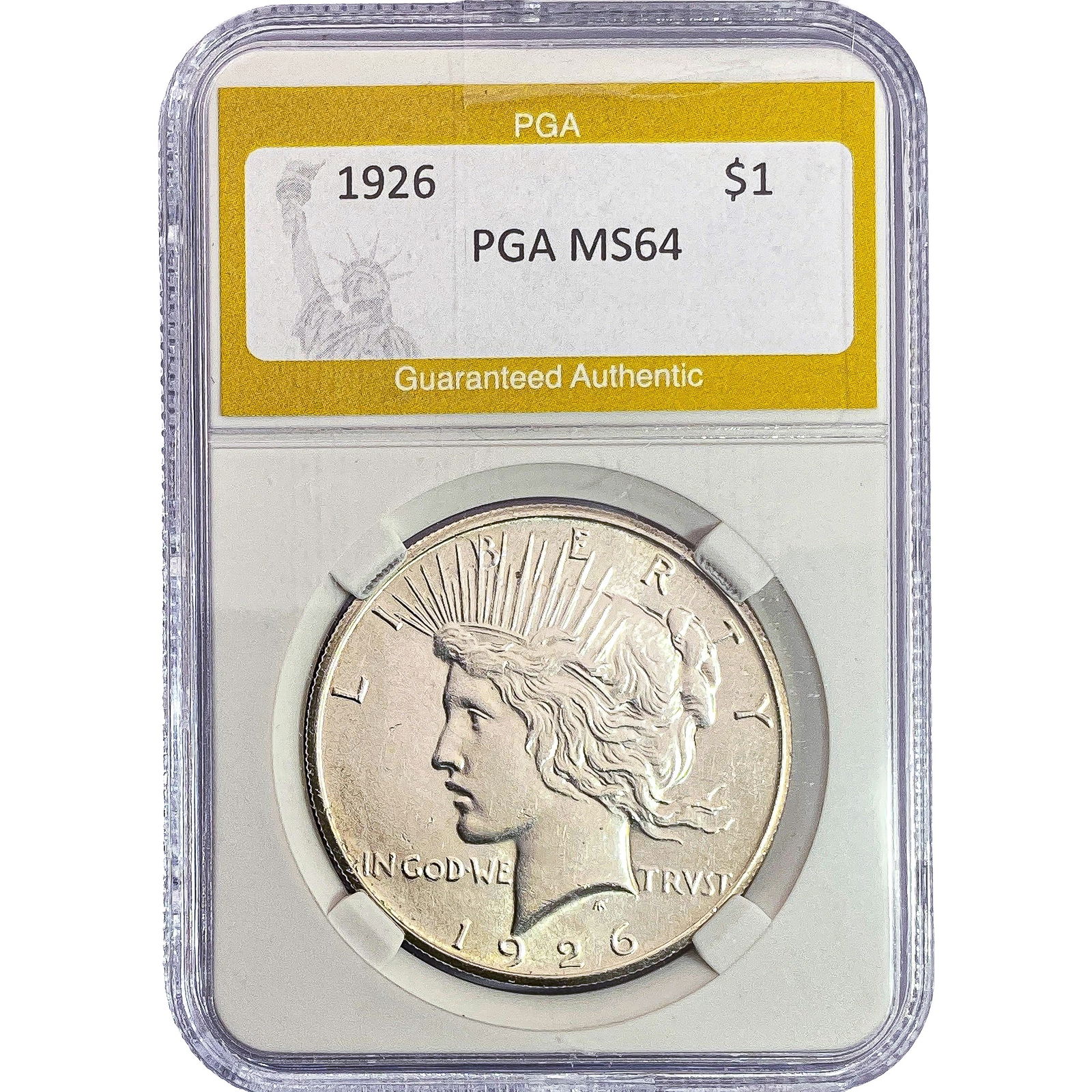 1926 Silver Peace Dollar PGA MS64 (1 of 2)