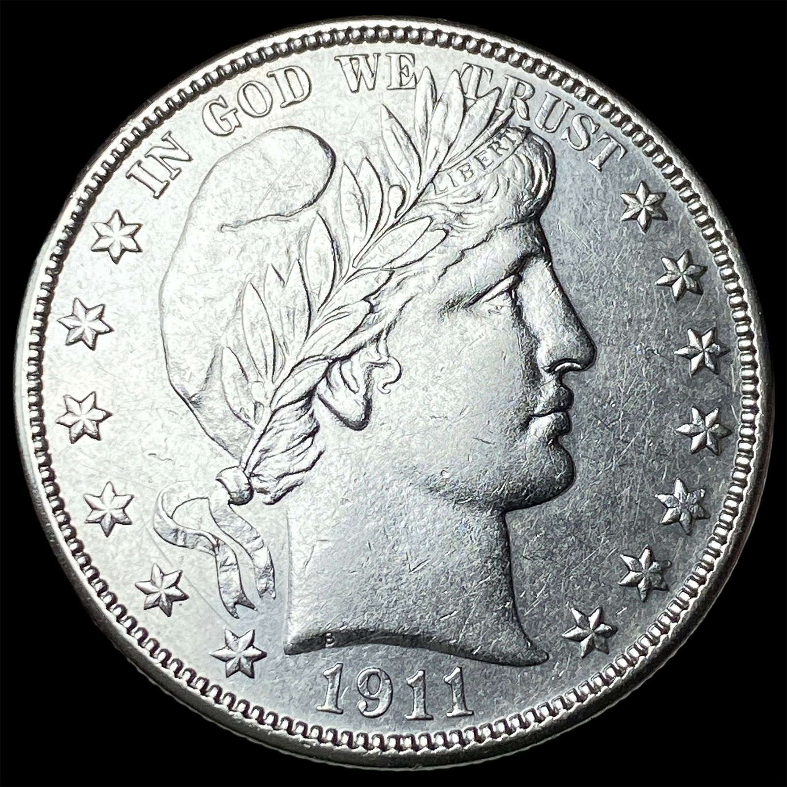 1911-D Silver Barber Half Dollar CHOICE AU (1 of 2)