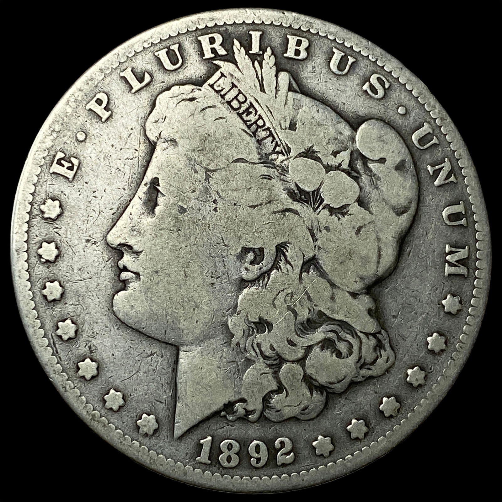 1892-S Silver Morgan Dollar NICELY CIRCULATED: 1892-S Silver Morgan Dollar NICELY CIRCULATED