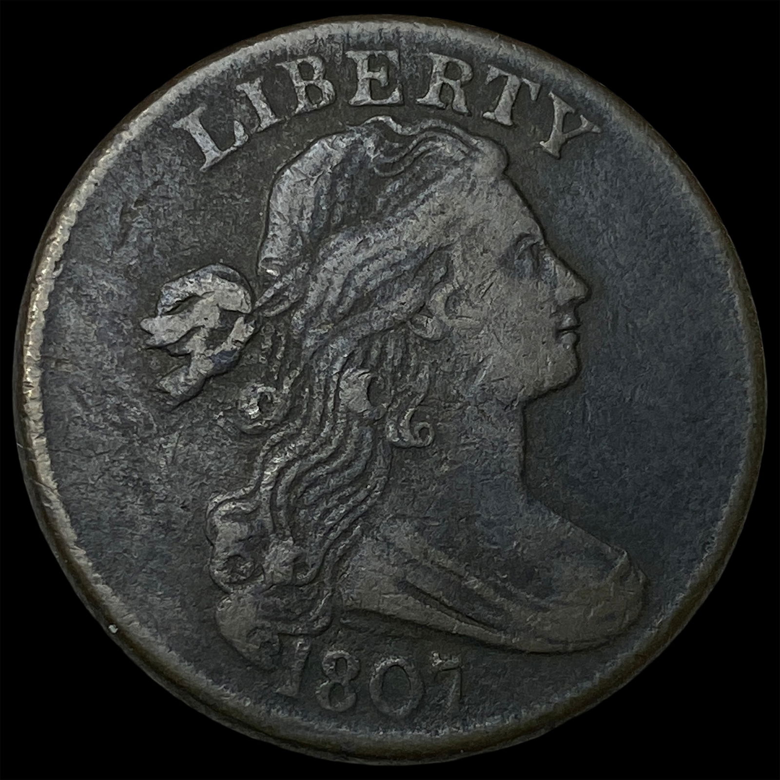 1807 Draped Bust Large Cent NEARLY UNCIRCULATED (1 of 2)
