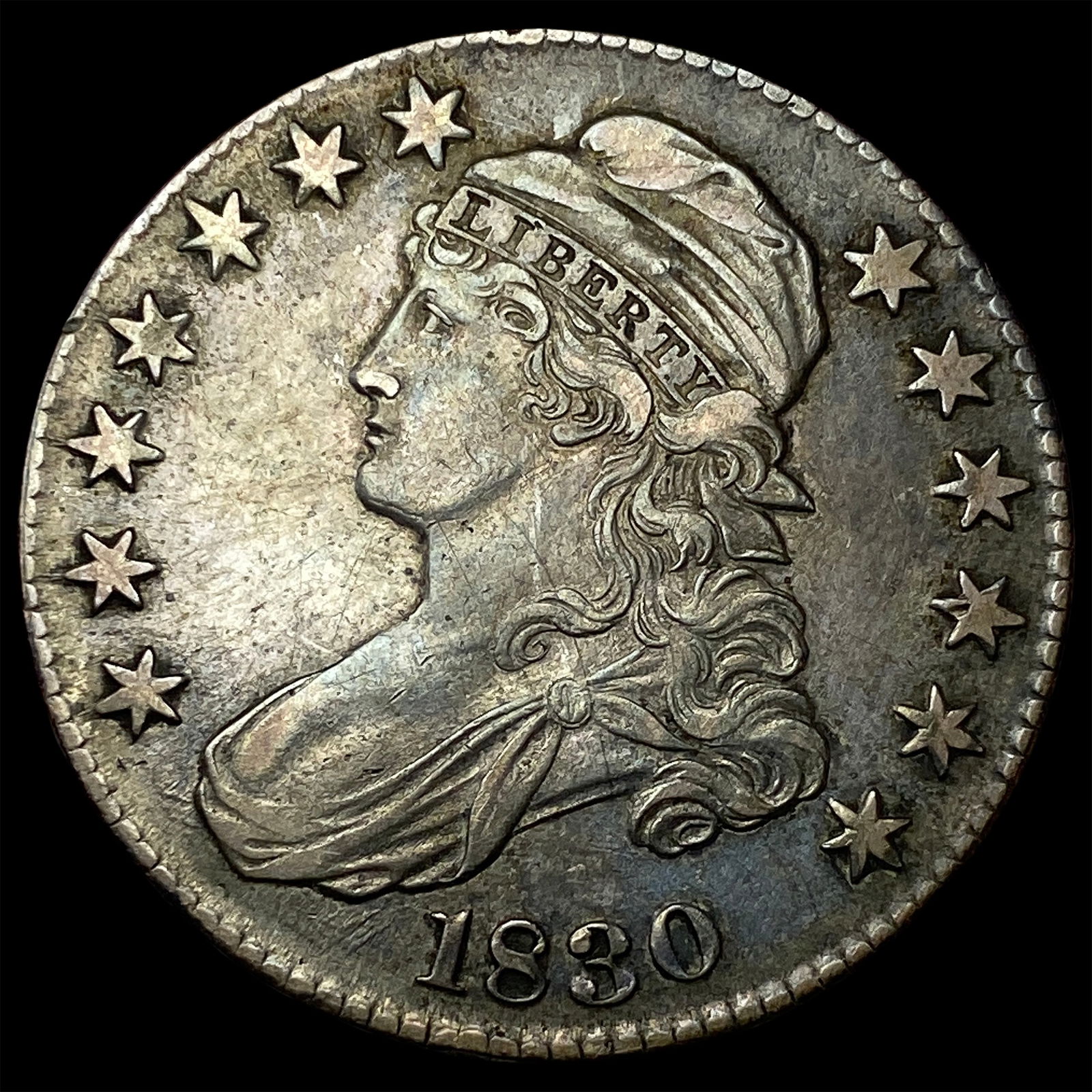 1830 Capped Bust Half Dollar NEARLY UNCIRCULATED (1 of 2)
