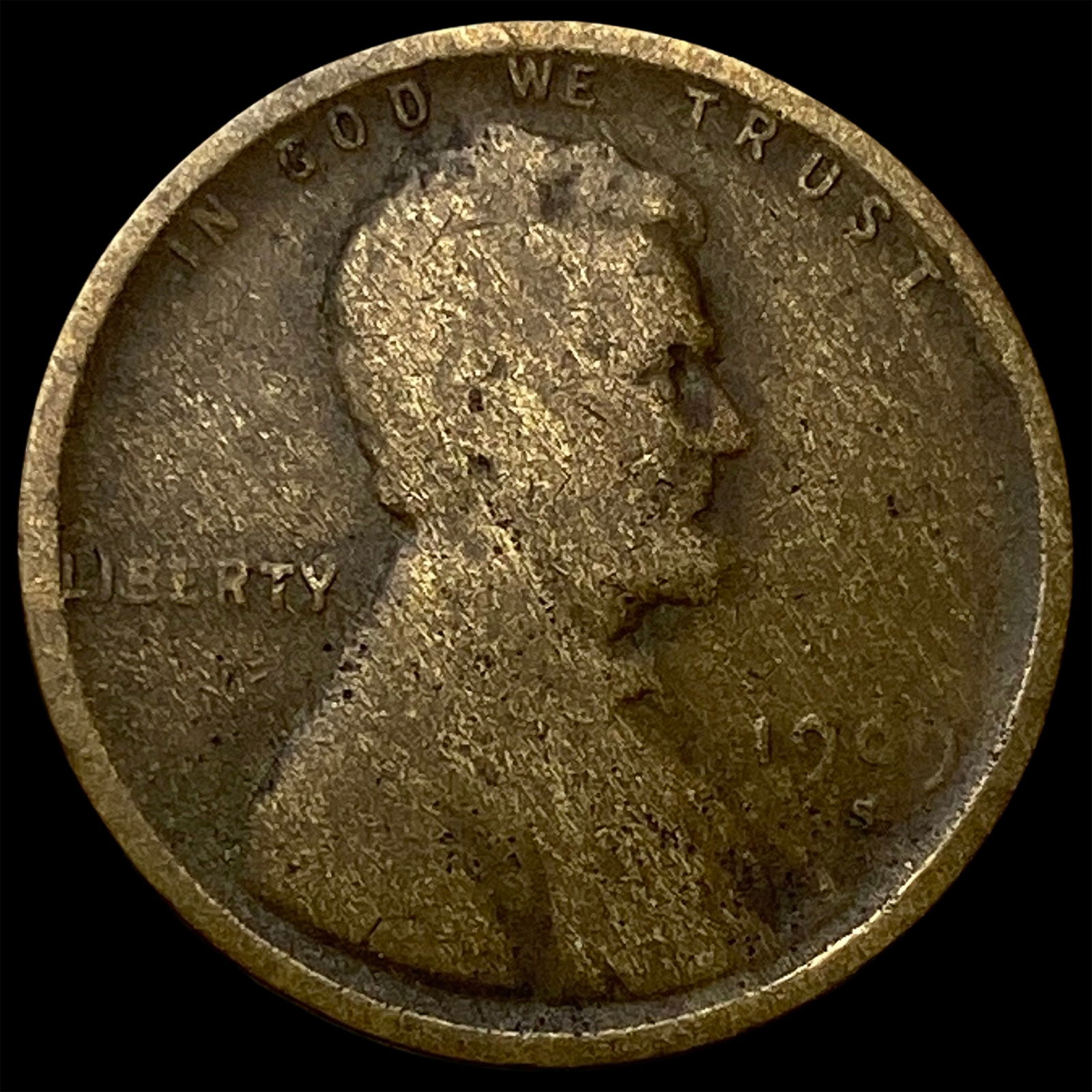 1909-S Lincoln Wheat Cent NICELY CIRCULATED (1 of 2)