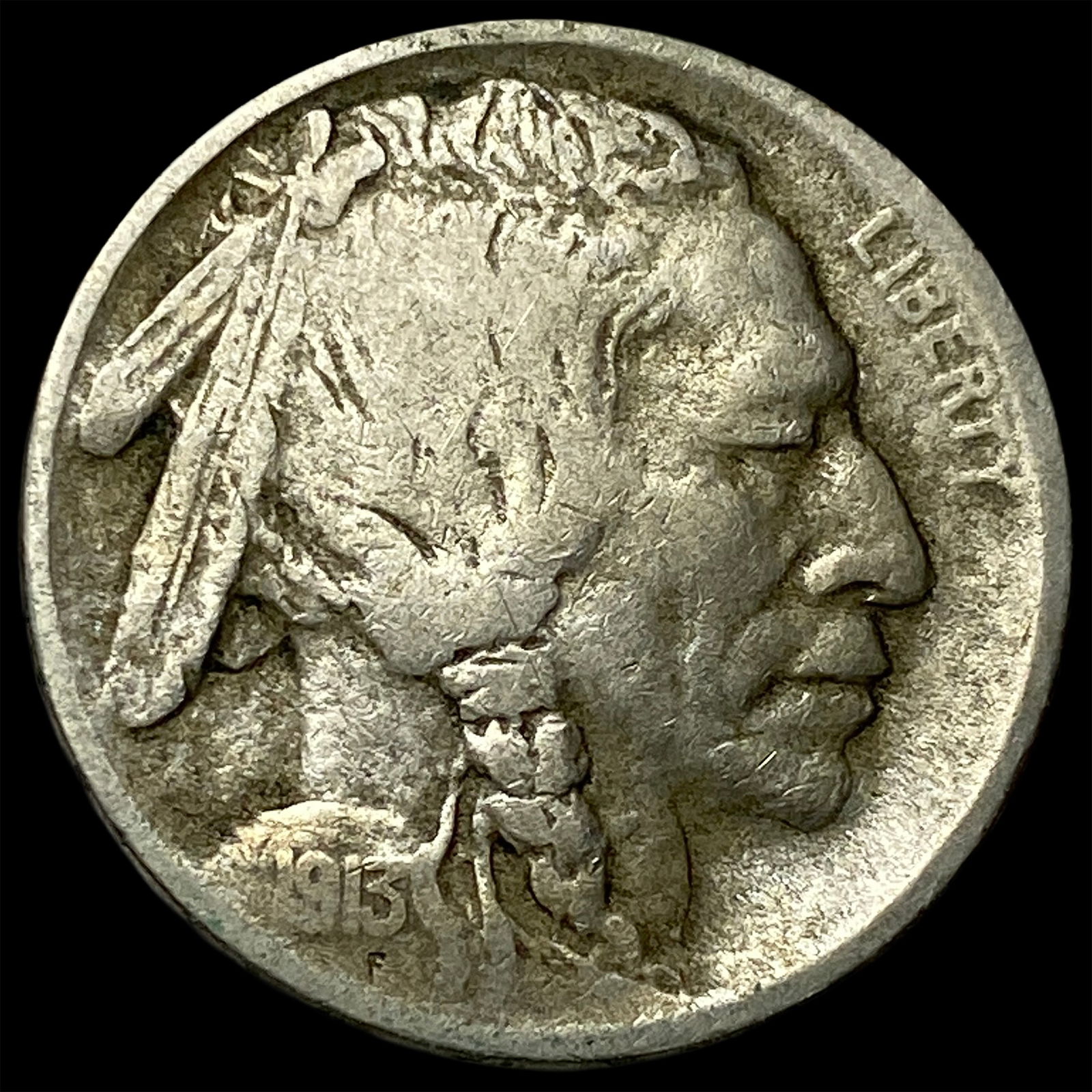 1913-S Buffalo Nickel Type 2 ABOUT UNCIRCULATED (1 of 2)