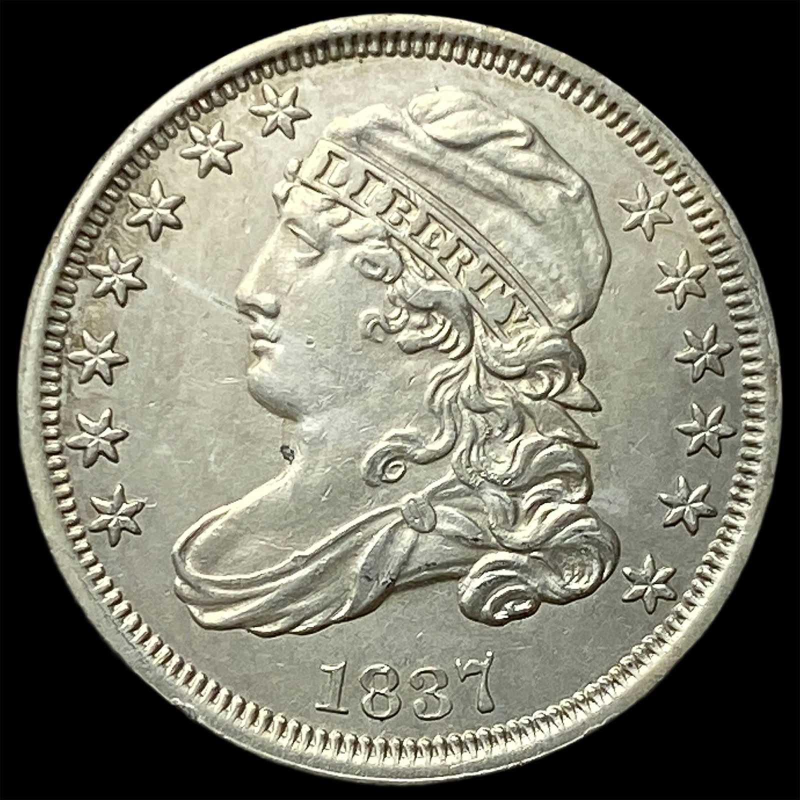 1837 Silver Capped Bust Dime UNCIRCULATED (1 of 2)
