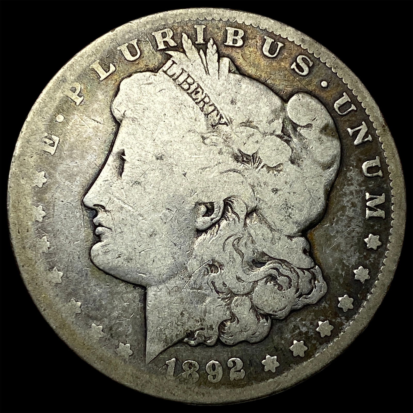 1892-CC Silver Morgan Dollar NICELY CIRCULATED: 1892-CC Silver Morgan Dollar NICELY CIRCULATED