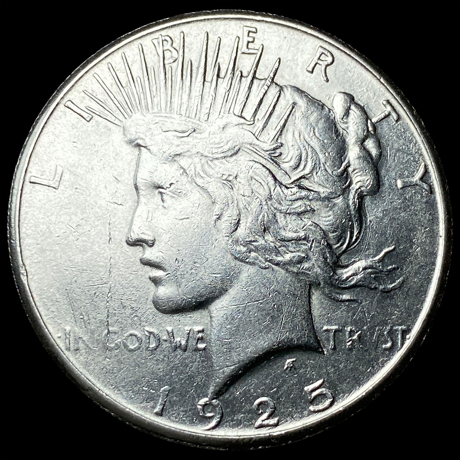 1925-S Silver Peace Dollar CHOICE AU (1 of 2)