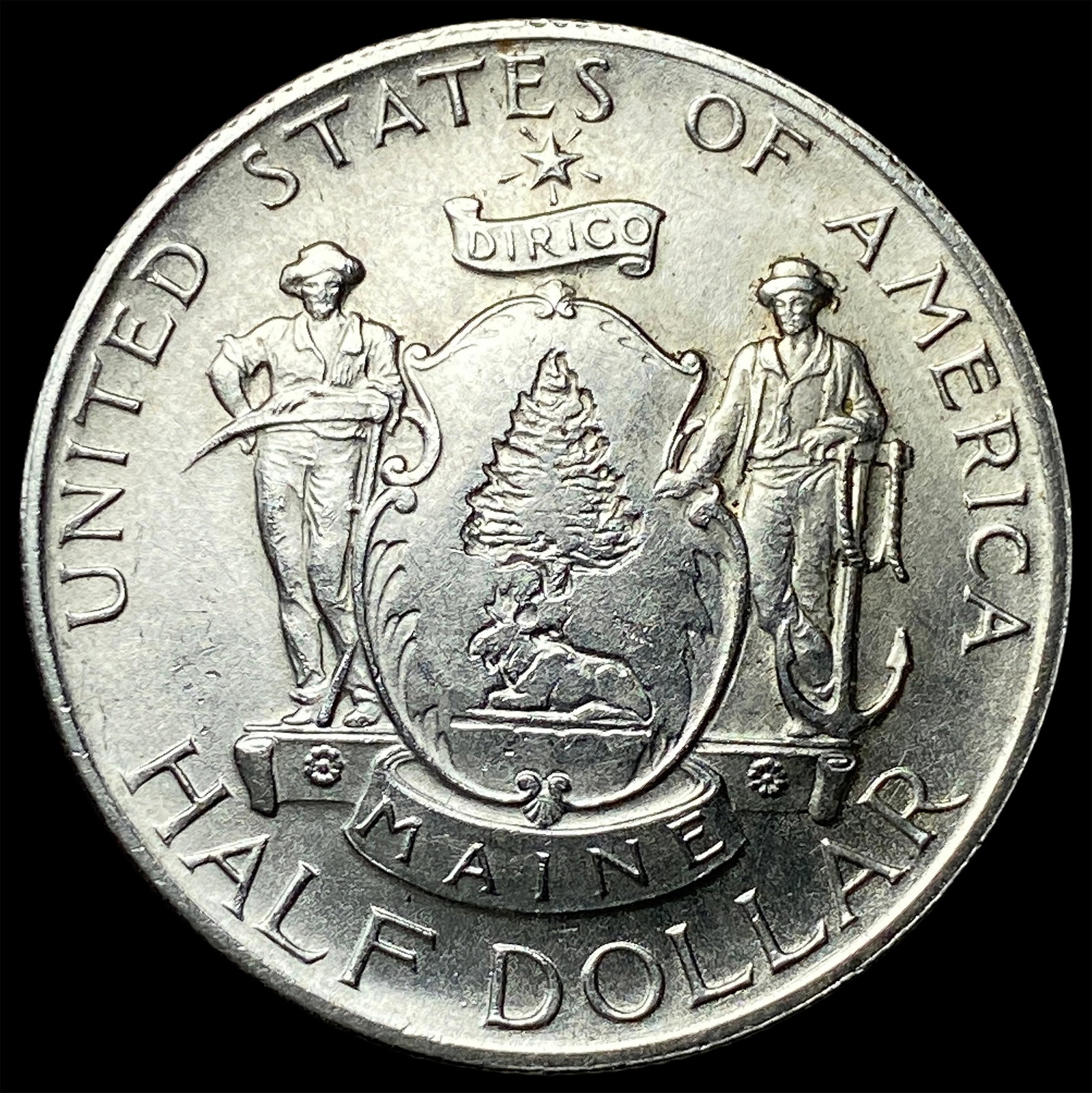 1920 Silver Maine Centennial Half Dollar UNCIRCULATED: 1920 Silver Maine Centennial Half Dollar UNCIRCULATED