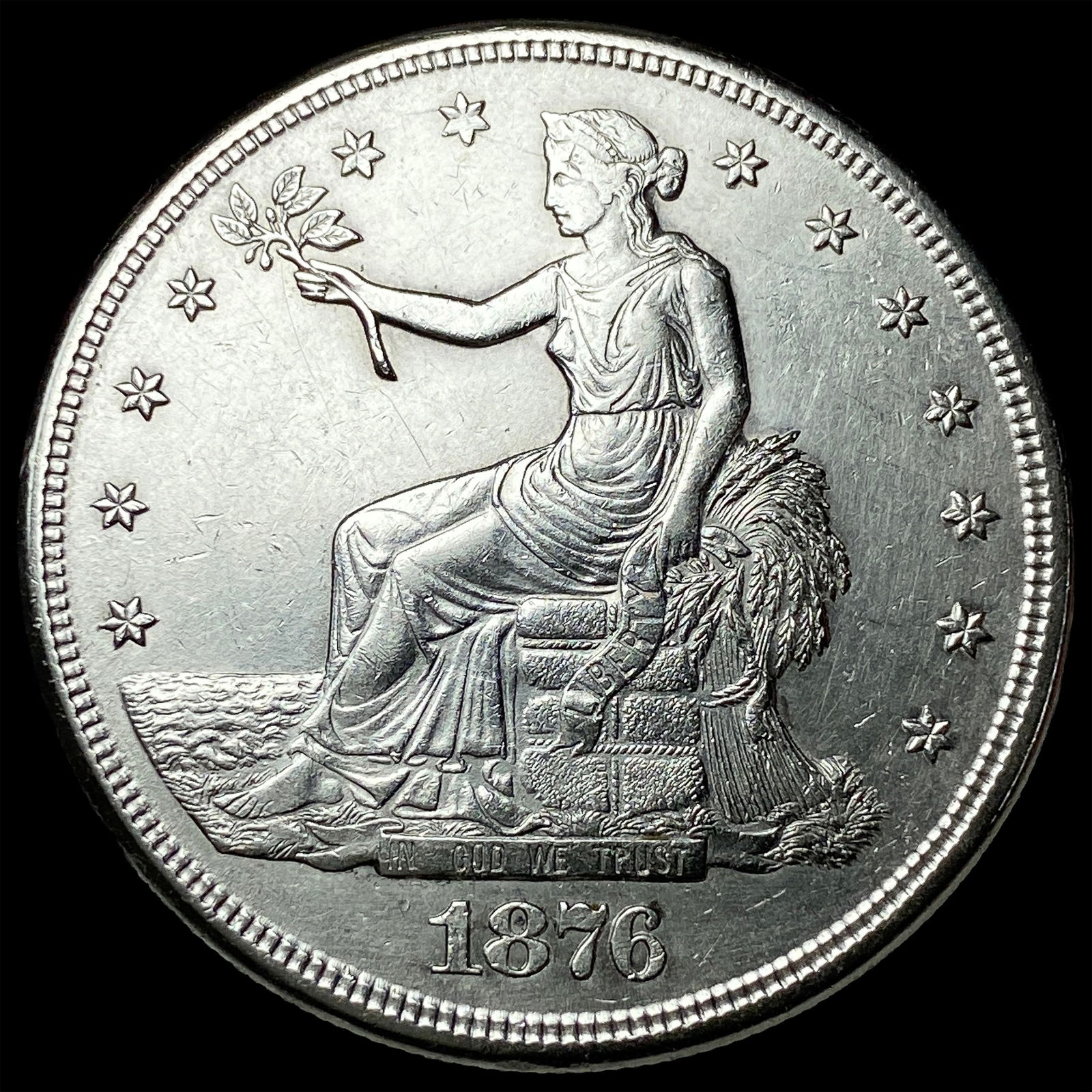 1876-S Silver Trade Dollar CLOSELY UNCIRCULATED (1 of 2)